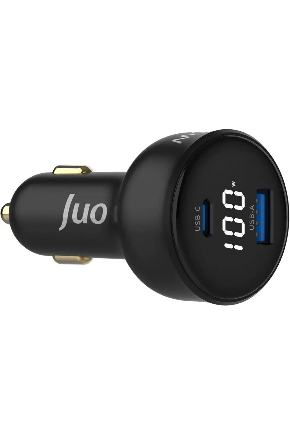 100W Led Ekranlı Type-C + USB-A Araç Şarj Aleti iPhone & Android