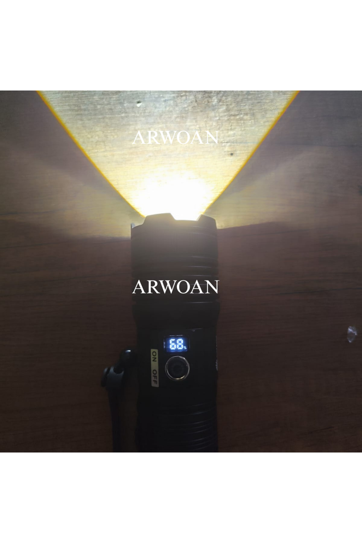 100W LED Şarjlı El Feneri | 2200 Metre Menzil – 7200 mAh Lityum P