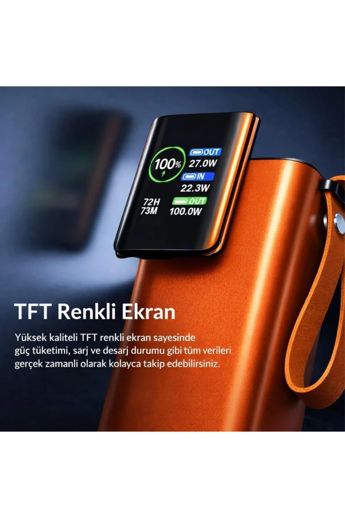 100W Ultra Hızlı Şarj Powerbank 20000 mAh PD 3.0 Taşınabilir Şarj