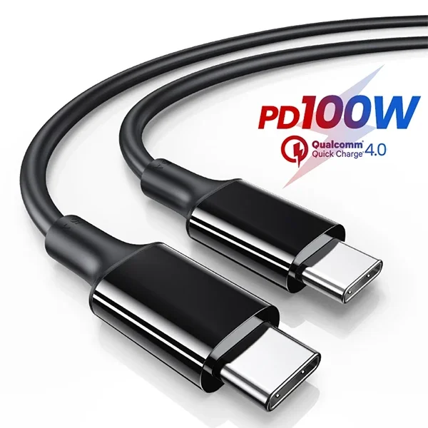 100W USB-C PD 3.1 Şarj Kablosu – 10 Gbps Hızlı Veri ve Hızlı Şarj (1 m)