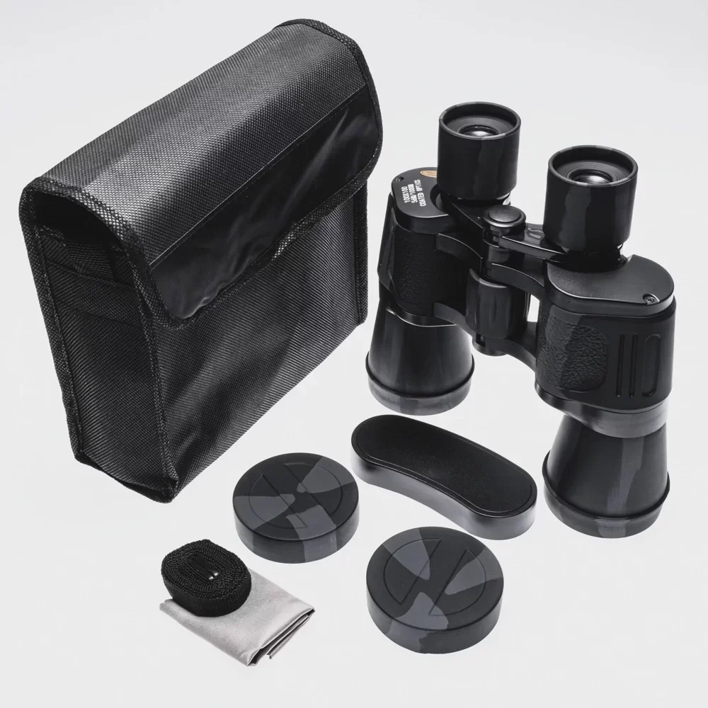100x100 Kauçuk Kaplamali Mavi Cam Mercekli Dürbün 56m/1000m ( Lisinya )