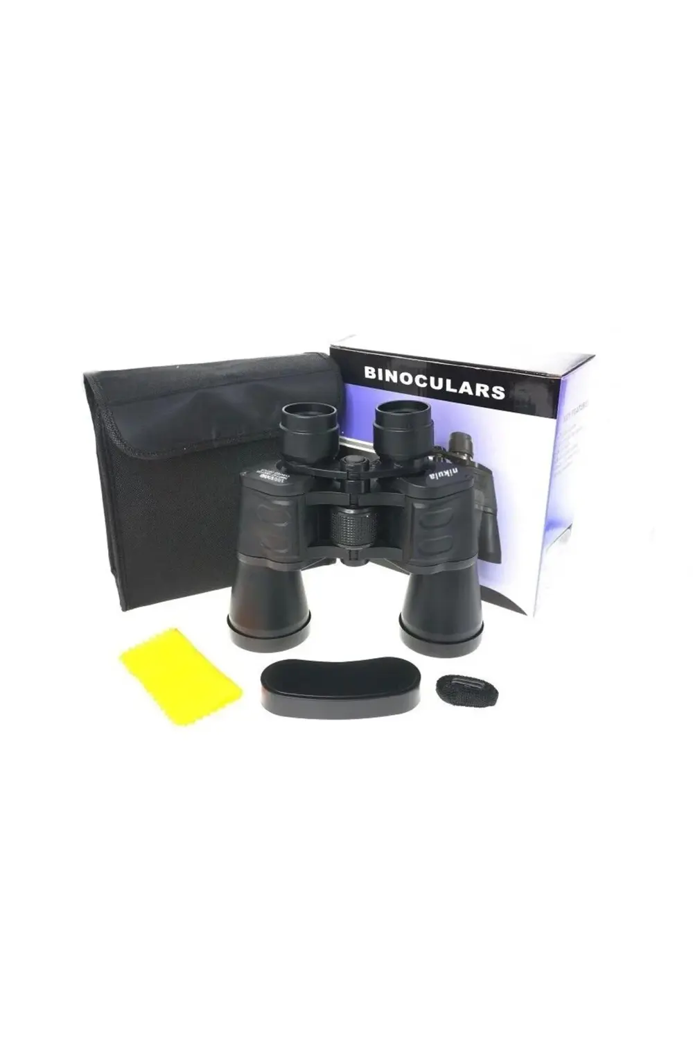 100x100 Kauçuk Kaplamalı Mavı Cam Mercekli Dürbün 56m/1000m Kod 9