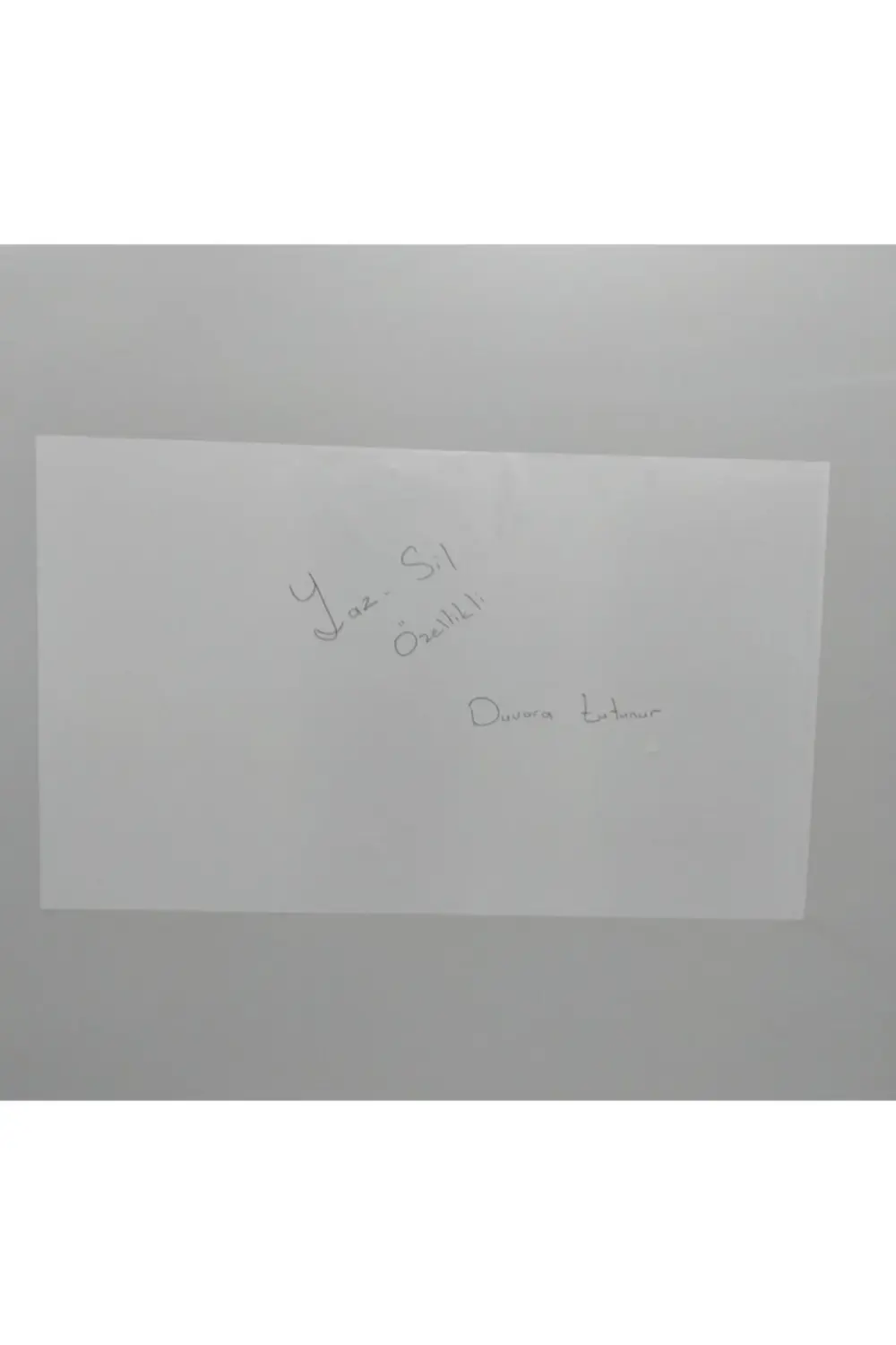 100x60cm Sade Beyaz Kağıt Tahta