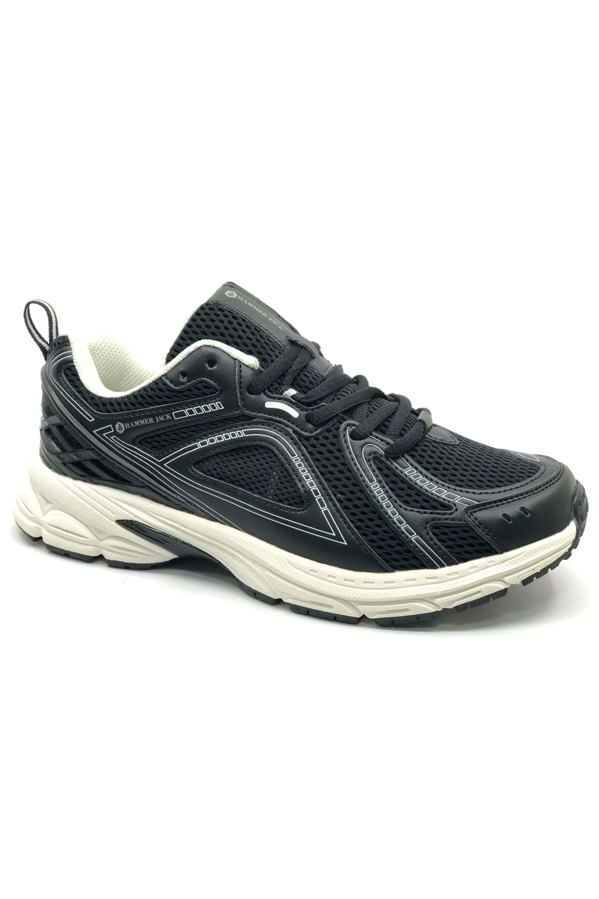 101-25028 Hamlet Koşu Ayakkabısı Unisex Spor Ayakkabı SİYAH-BEYAZ