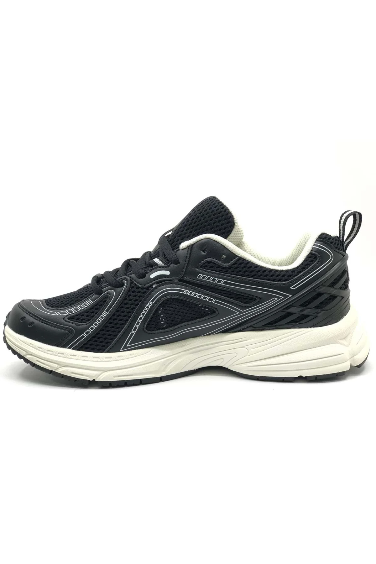 101-25028 Hamlet Koşu Ayakkabısı Unisex Spor Ayakkabı SİYAH-BEYAZ