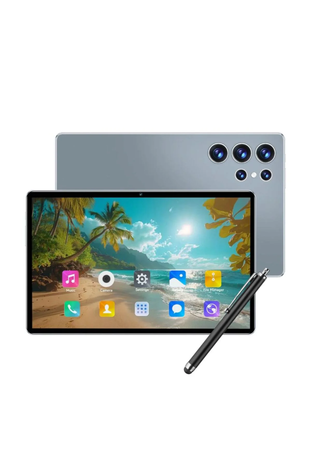 10.1 İnç Android Tablet 16gb Ram 1tb Depolama Klavyeli Tablet Set