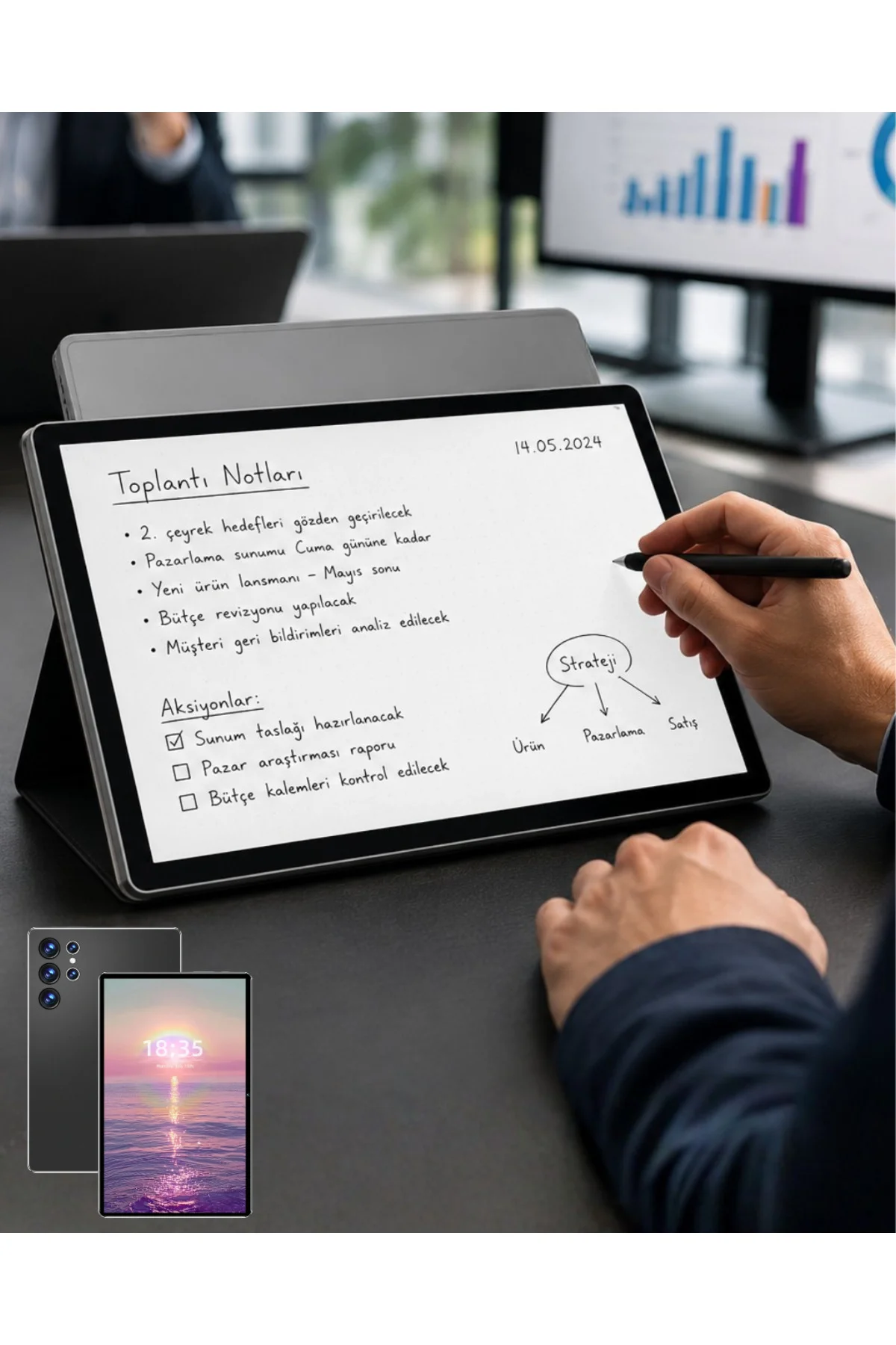 10.1 İnç Android Tablet 16Gb Ram 1Tb Depolama Klavyeli Tablet Seti 10.1 İnç Android Tablet 16Gb Ram 1Tb Depolama Klavyeli Tablet Seti
