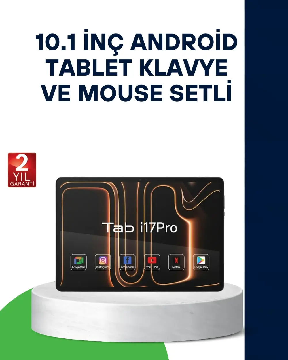 10.1 İnç Android Tablet Klavye ve Mouse Setli 5G Destekli