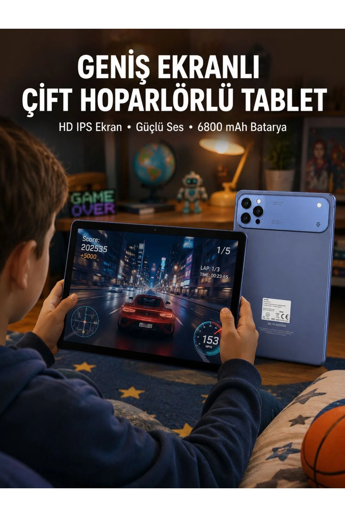 10.1 İnç Tablet 6800 Mah Batarya Çift Hoparlörlü Yeni Nesil 10.1 İnç Tablet 6800 Mah Batarya Çift Hoparlörlü Yeni Nesil