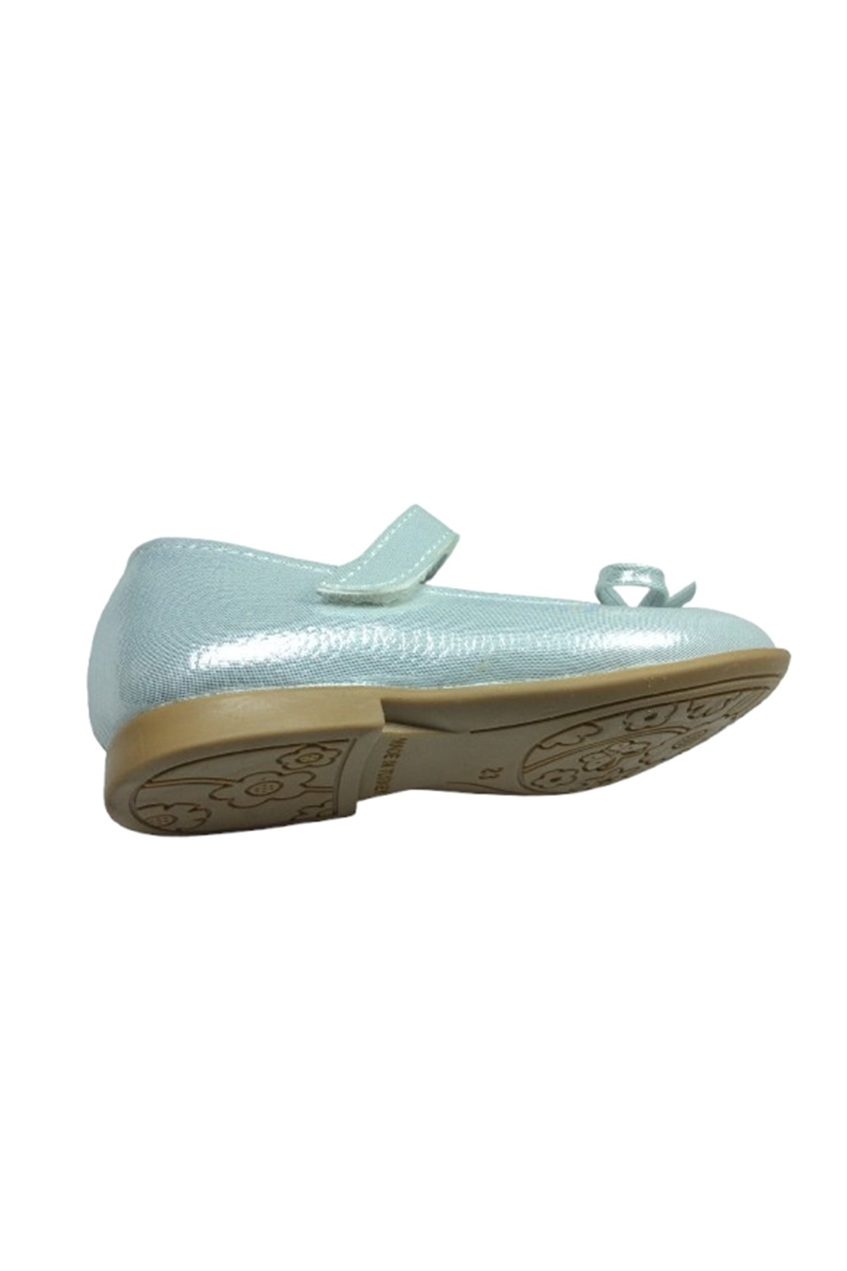 Ortopedikal 1010 Emt Bebe Gümüş Vk Parlak Babet Bıyık Fiyonk Kız Çocuk Abiye