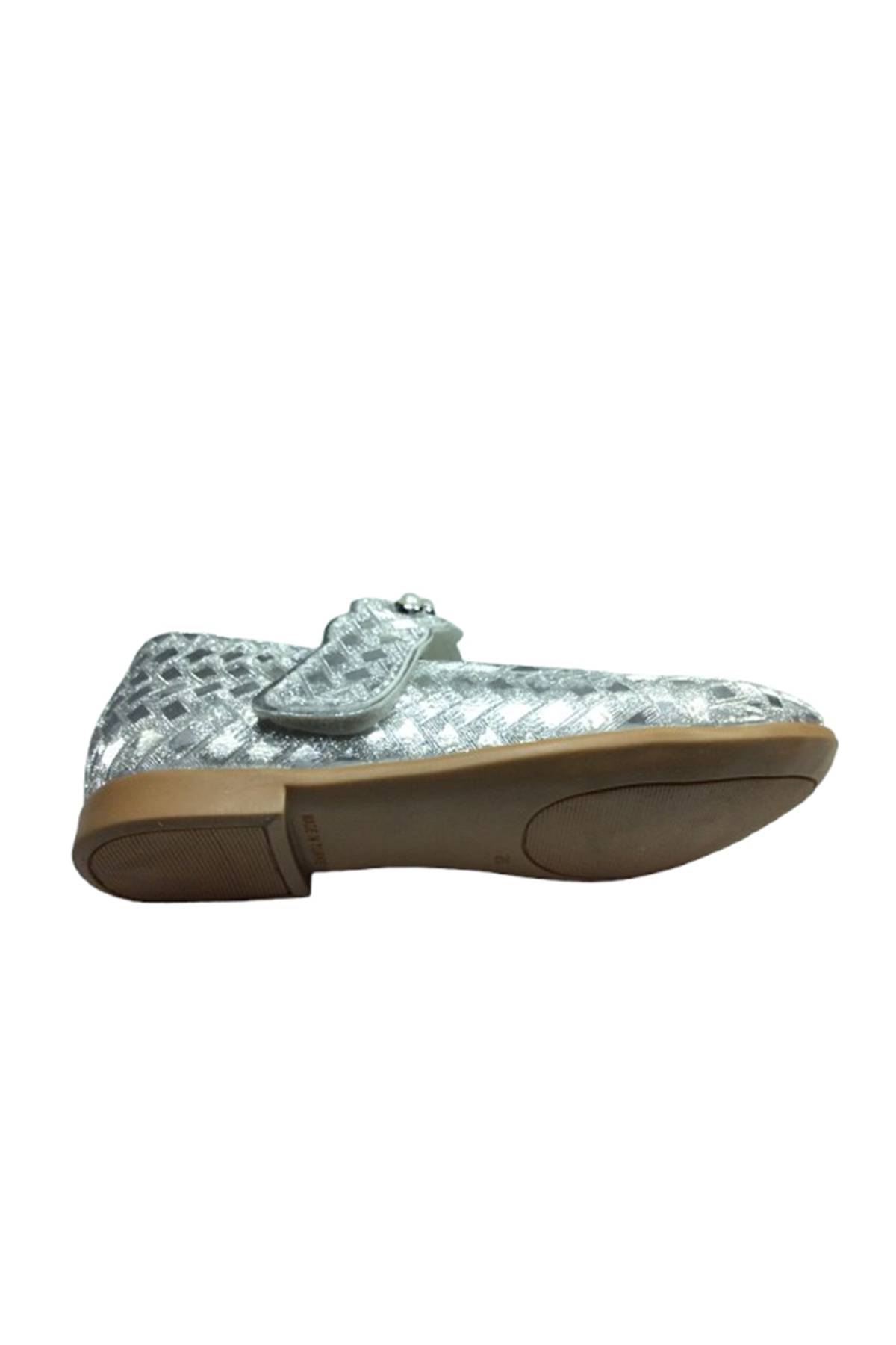 Ortopedikal 1010 Emt Patik Gümüş İncili Parlak Babet Kız Çocuk Abiye Ayakkabı
