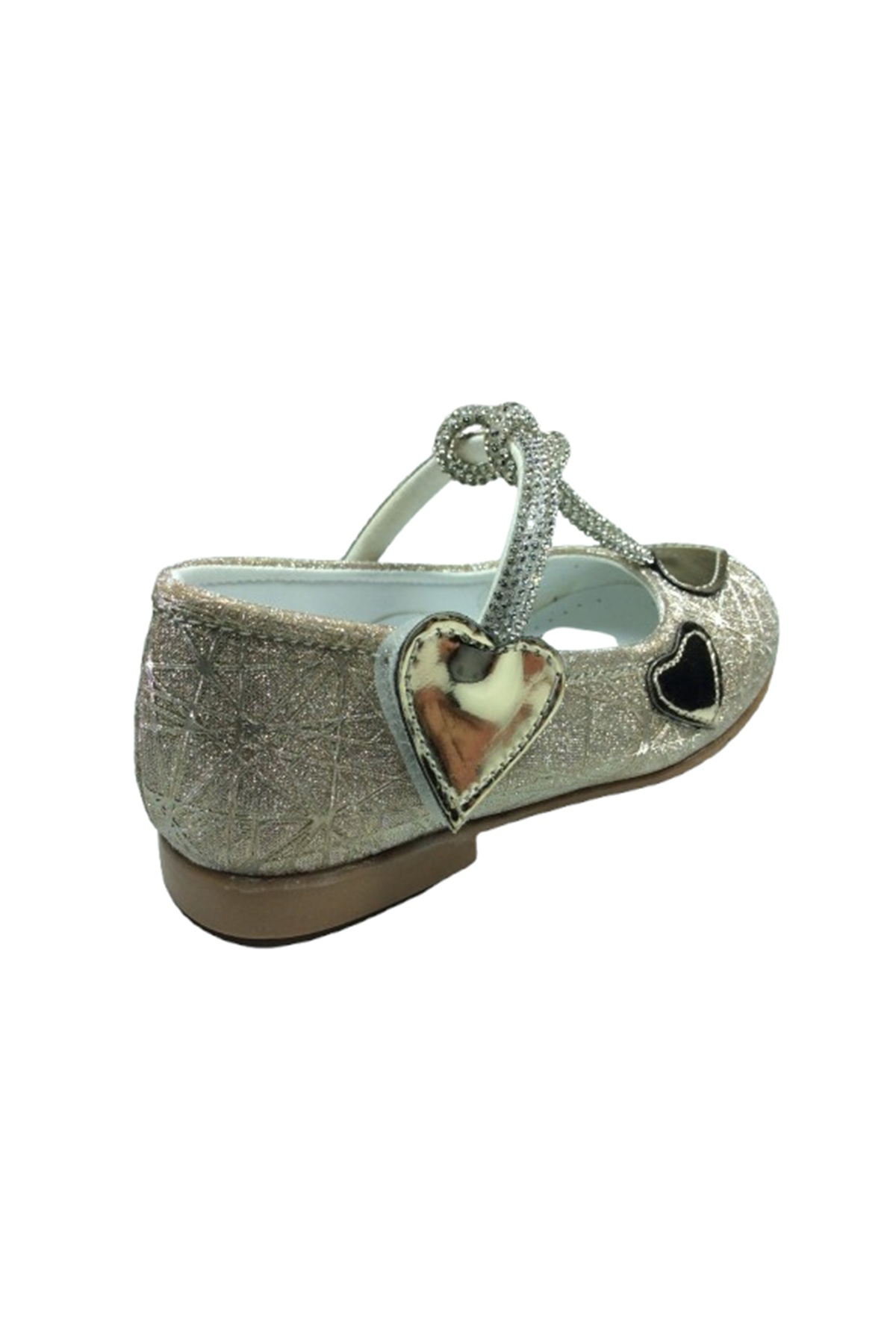 Ortopedikal 1010 Ort Emt Bebe Dore Altın Parlak Babet Taşlı Kız Çocuk Abiye A