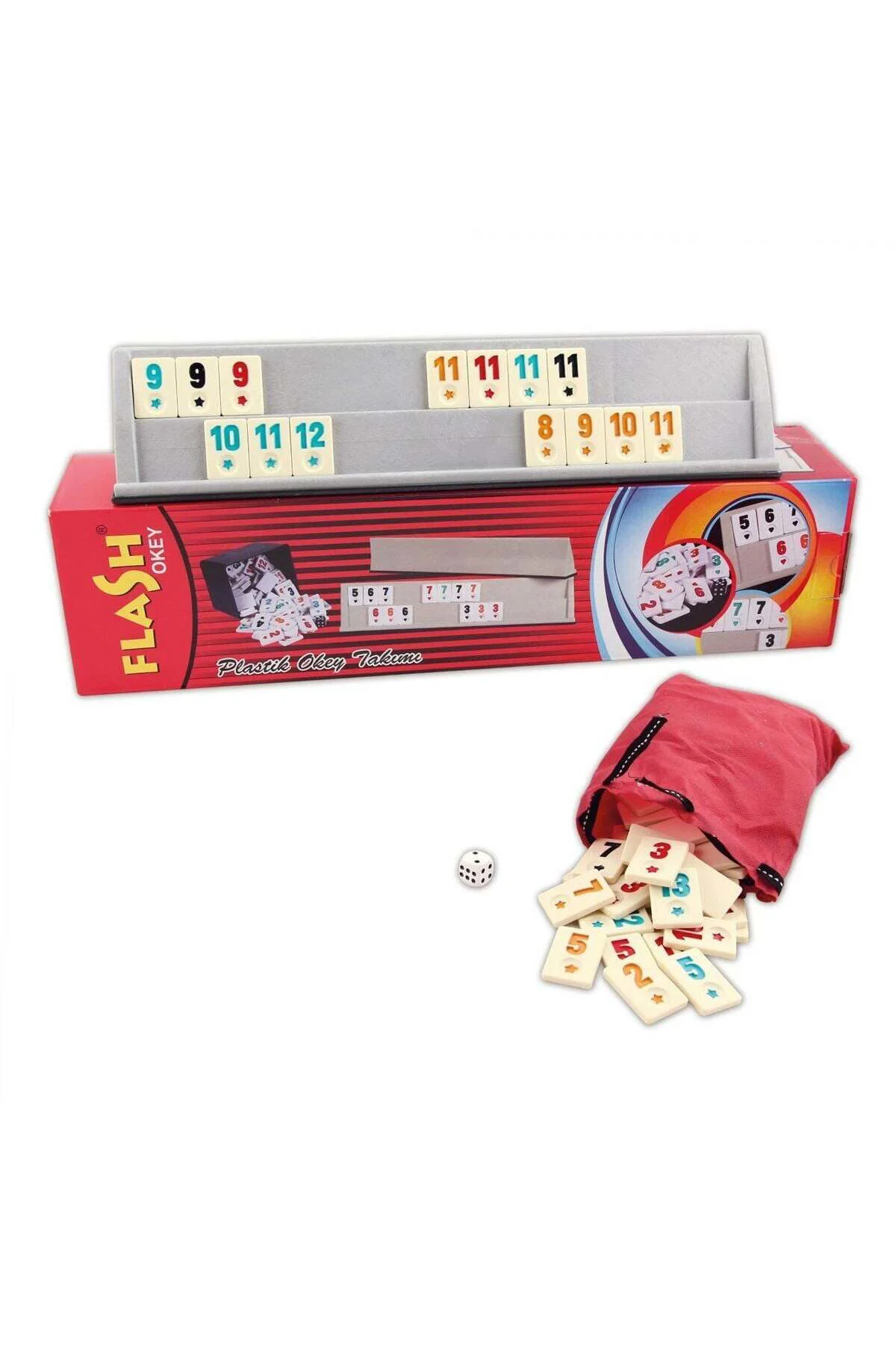 1010129 Flash Plastik Okey Takımı,Star Okey