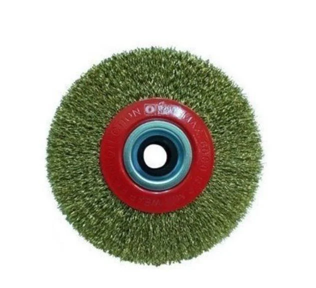 10107 Daire Fırça Sarı Telli 175X25 mm