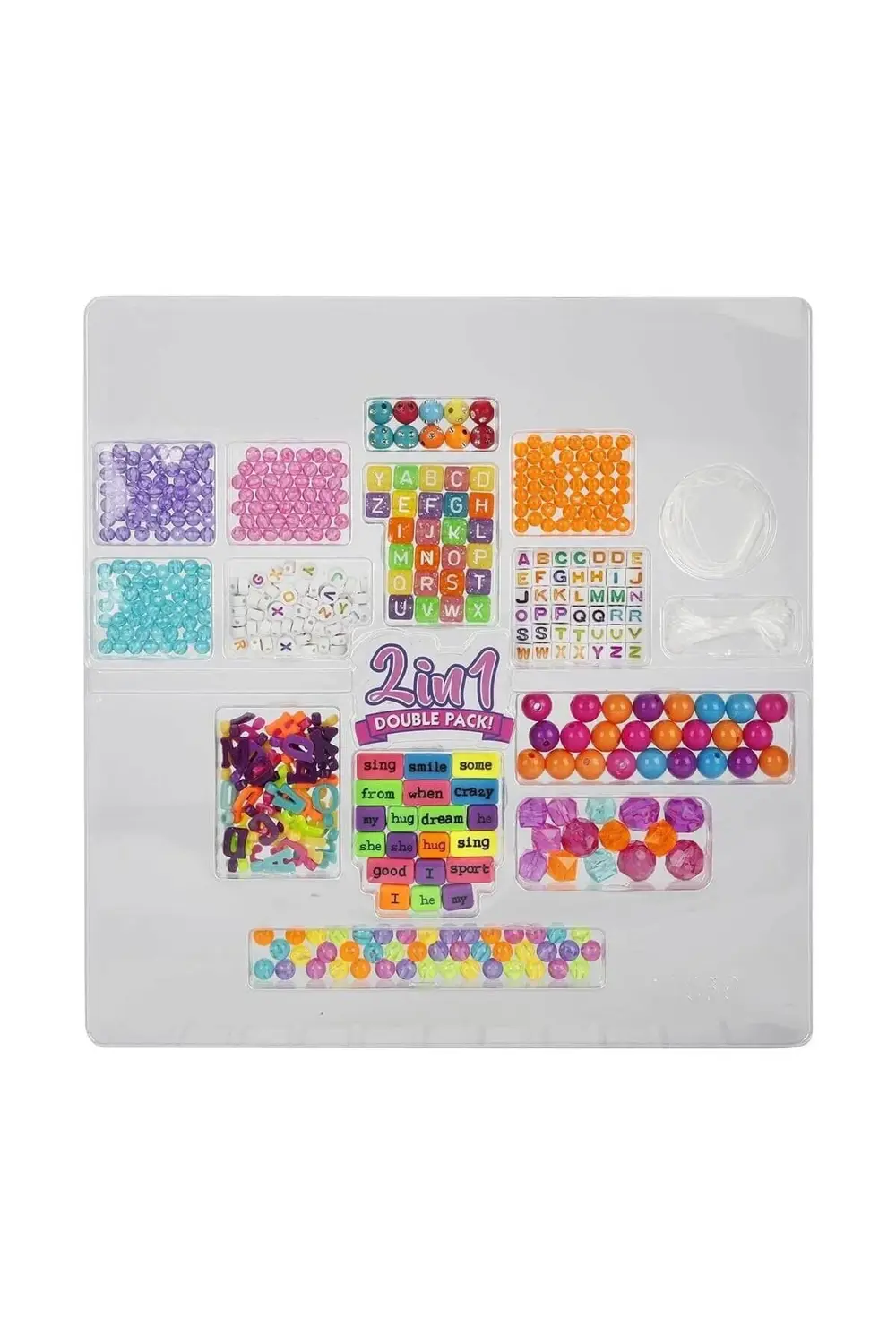 1011036 Harfli Boncuk Hobi Seti 2ın1 -sunman