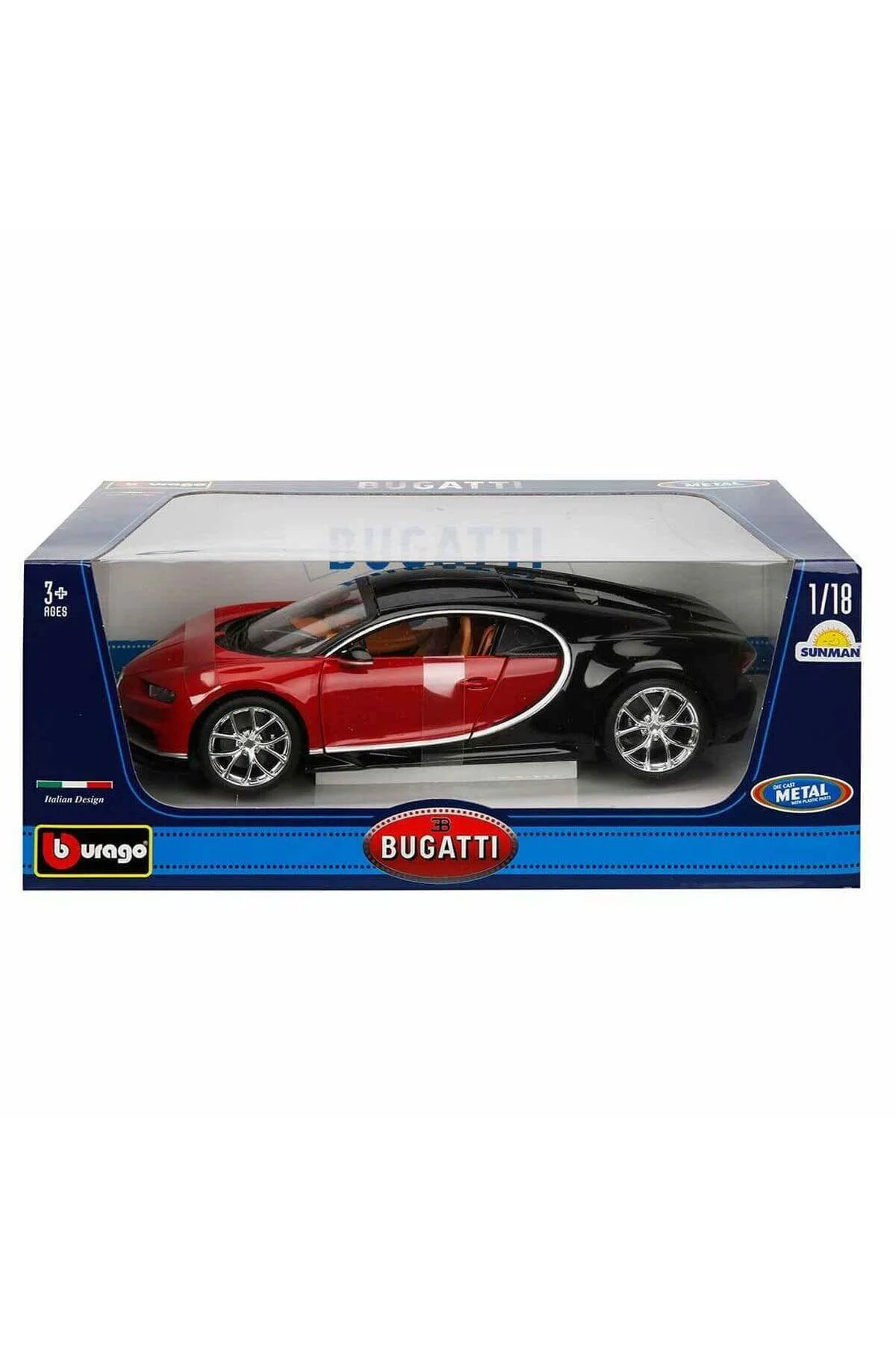 1011040 1:18 Bugatti Chiron Model Mavi Araba -Sunman