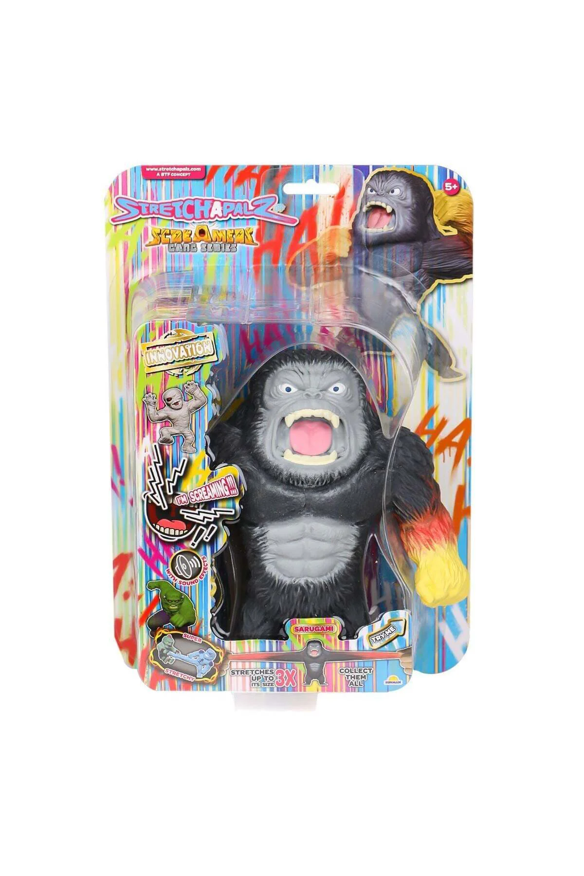 1012358 Sesli Stretchapalz Screamers Gang Seri 16 Cm-Sunman