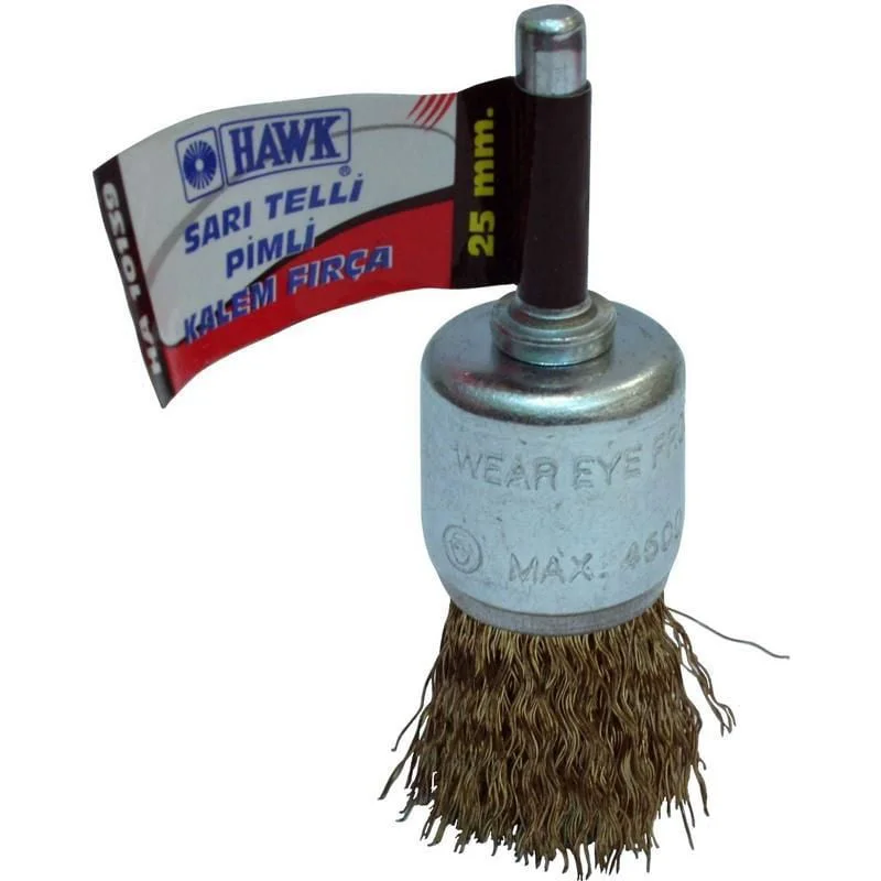 10141 17 mm Sarı Telli Pimli Kalem Fırça