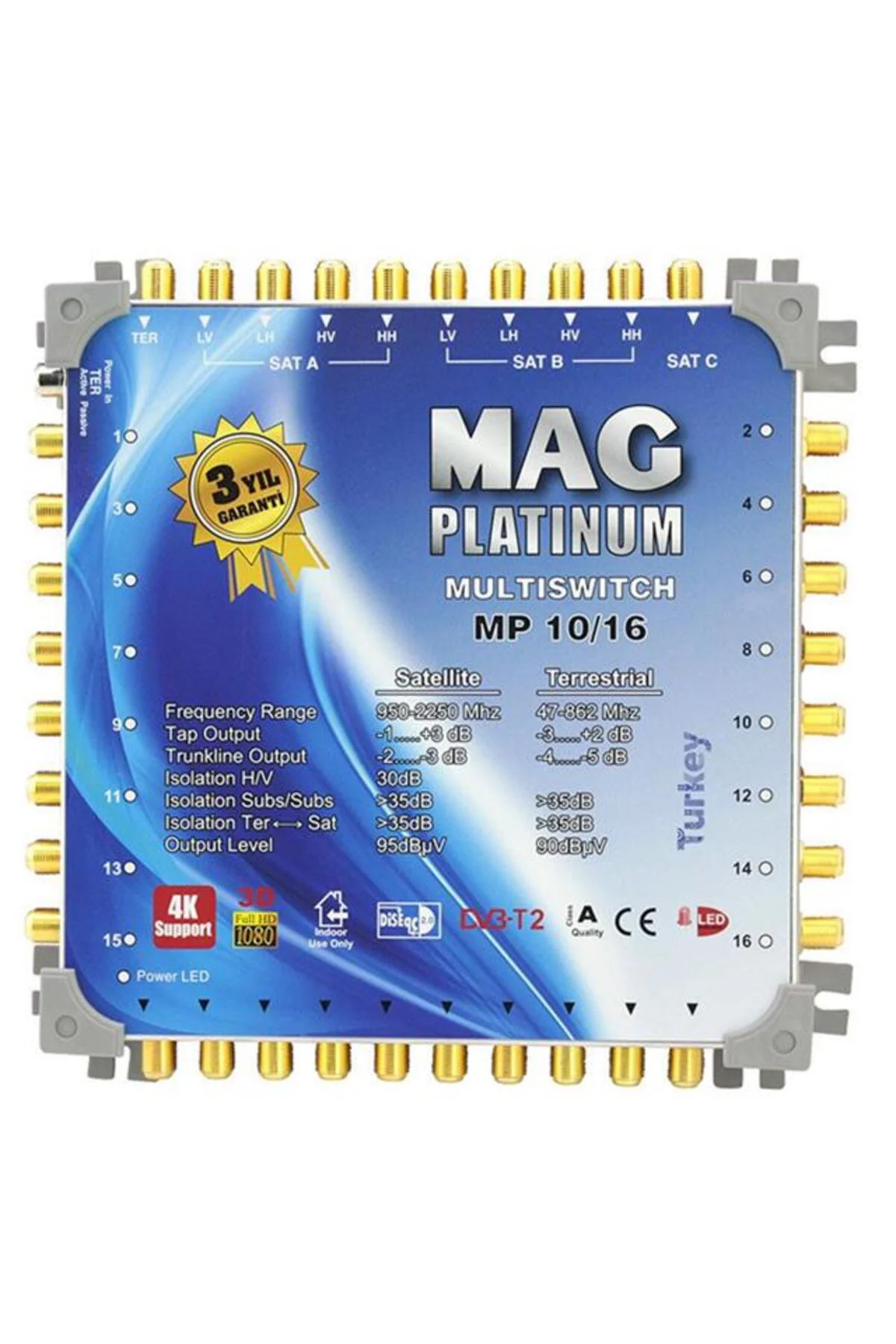 10*16 Sonlu/Kaskatlı Swıtchlı Uydu Santrali Mag Platınum