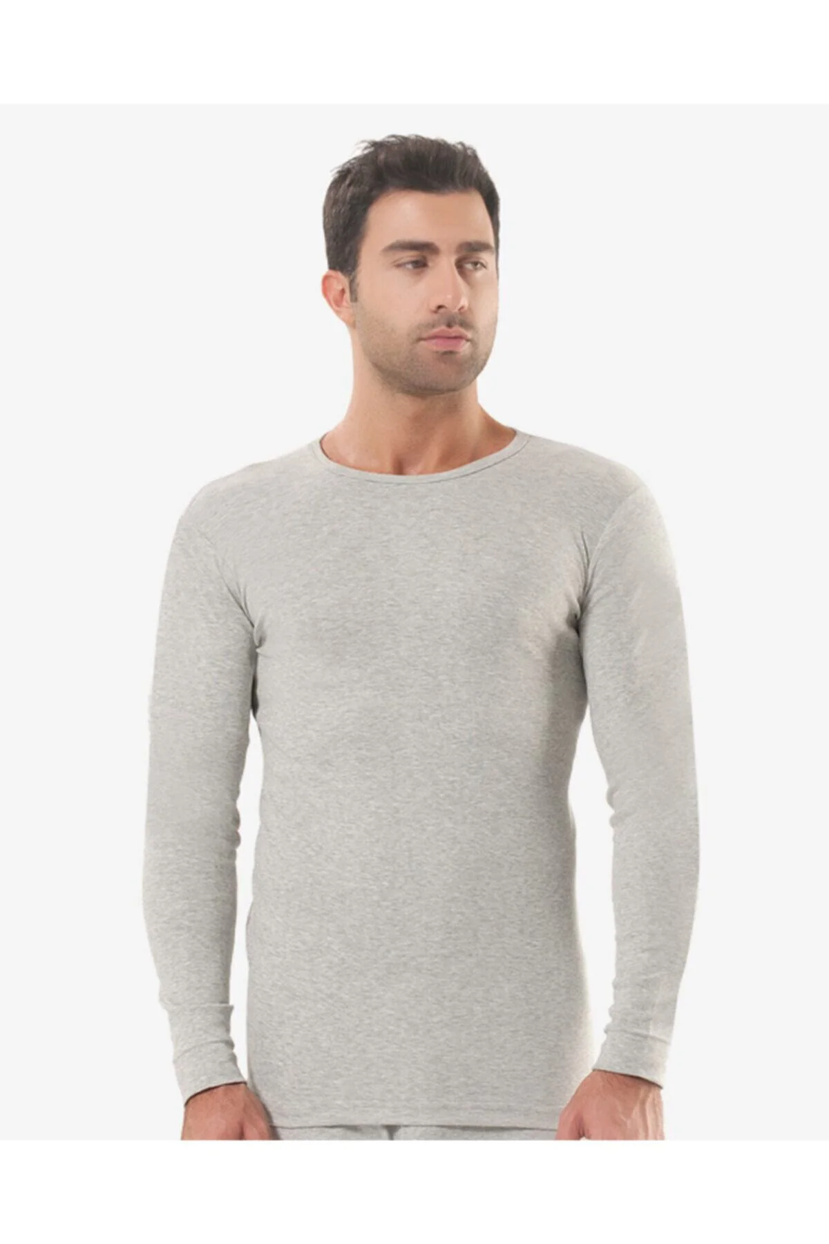 Erkek Gri Termal Tek Üst