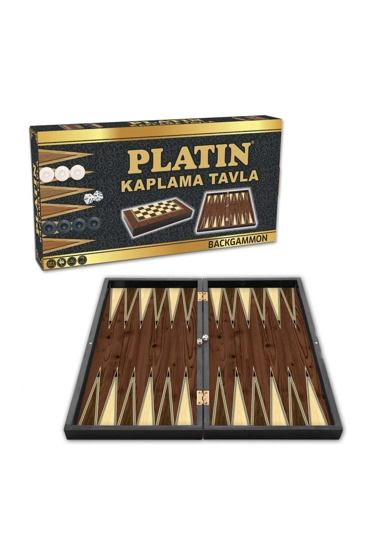 1020371 Platin Tavla (Büyük),Star Okey