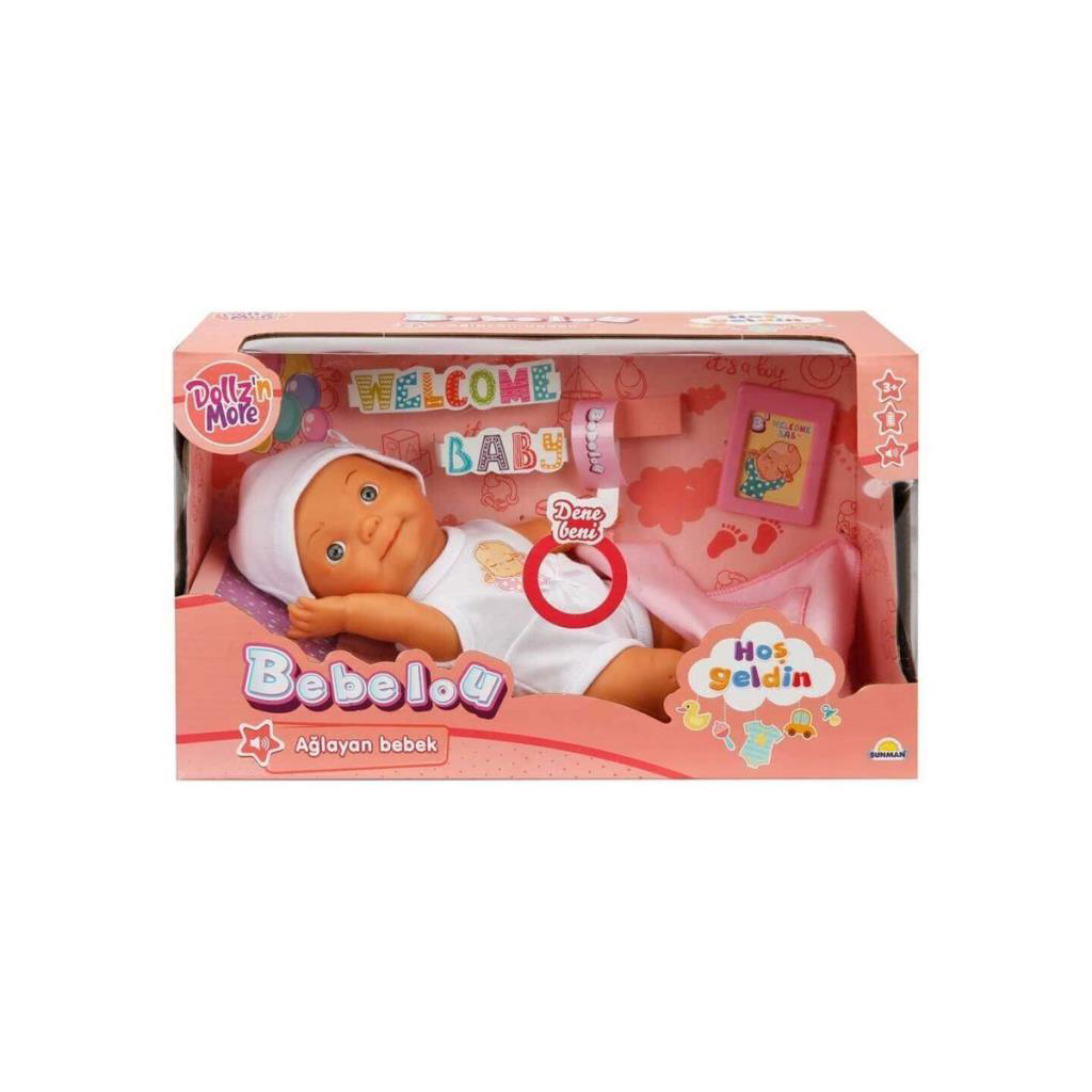 1030101 , Bebelou Hoşgeldin Sesli Ağlayan Bebek 30 Cm 1030101 , Bebelou Hoşgeldin Sesli Ağlayan Bebek 30 Cm