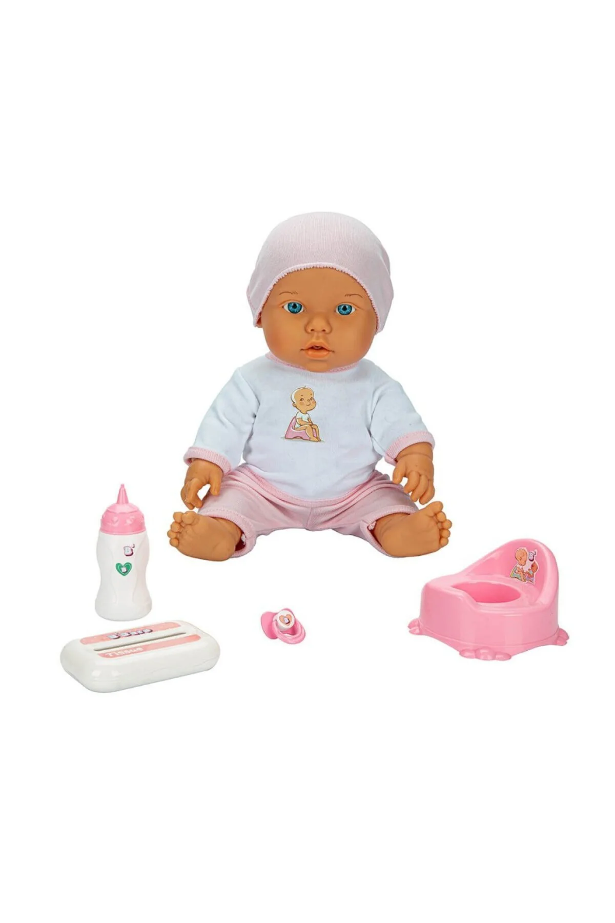 1030141 Sesli Tuvalet Zamanı Bebek Seti 32 cm -NessiWorld