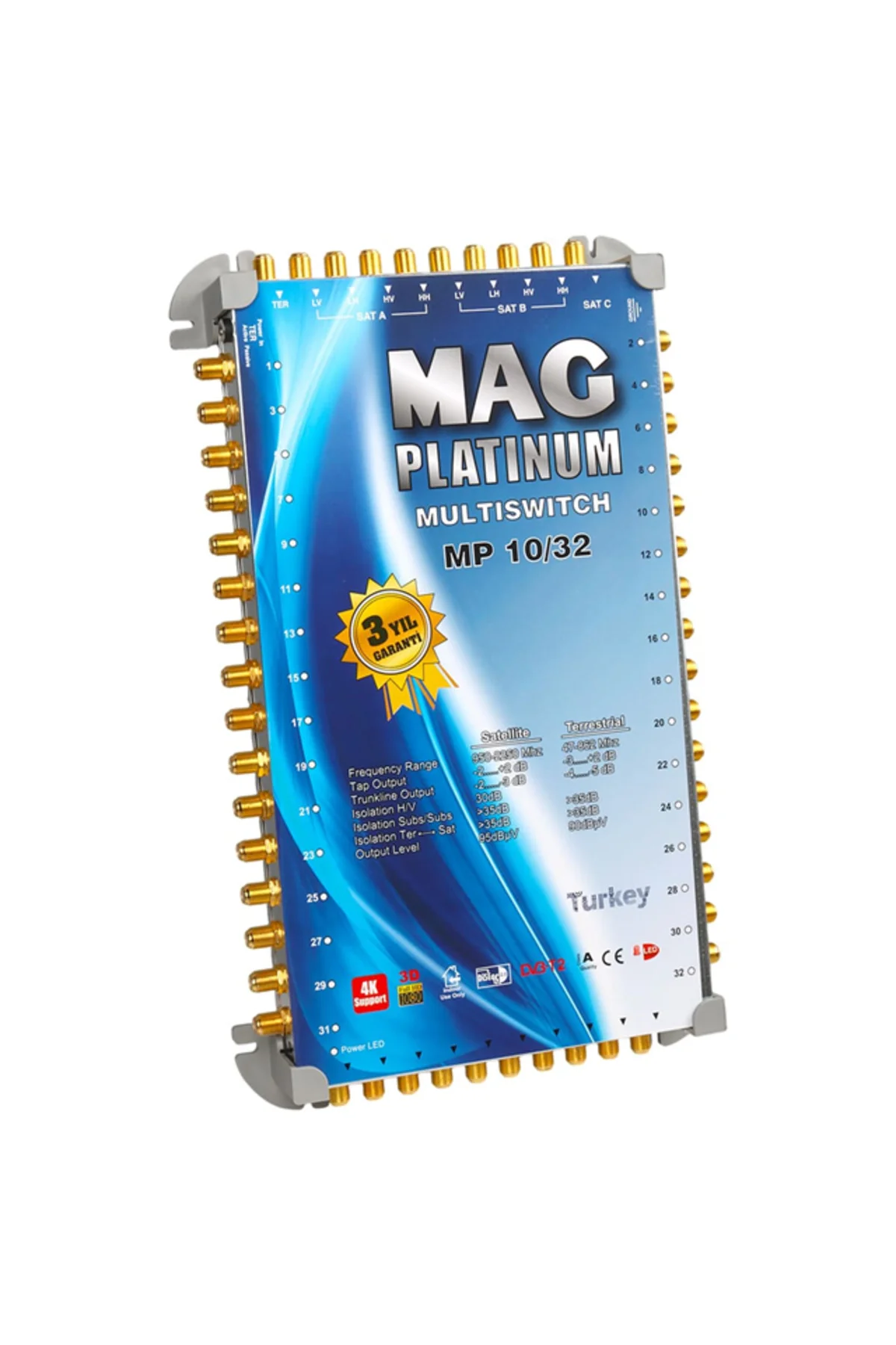 10*32 Sonlu/Kaskatlı Swıtchlı Uydu Santrali Mag Platınum