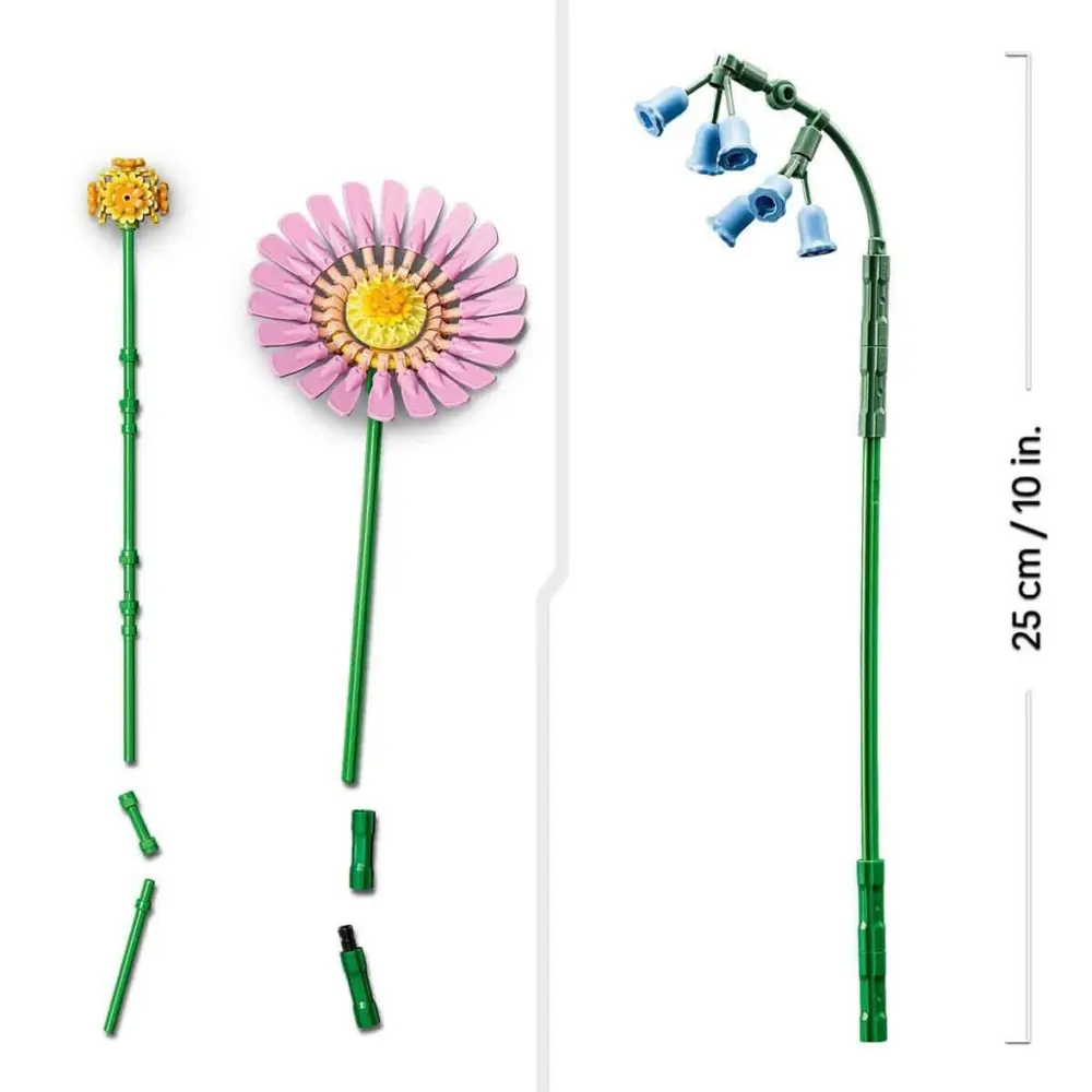 10347 iconic Pembe Çiçek Buketi 373 parça +9 yaş
