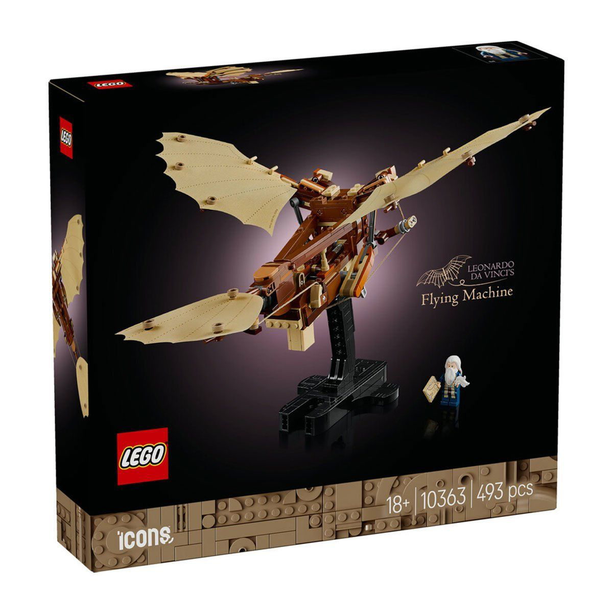 10363 Lego icons - Leonardo da Vincinin Uçan Makinesi 493 parça +
