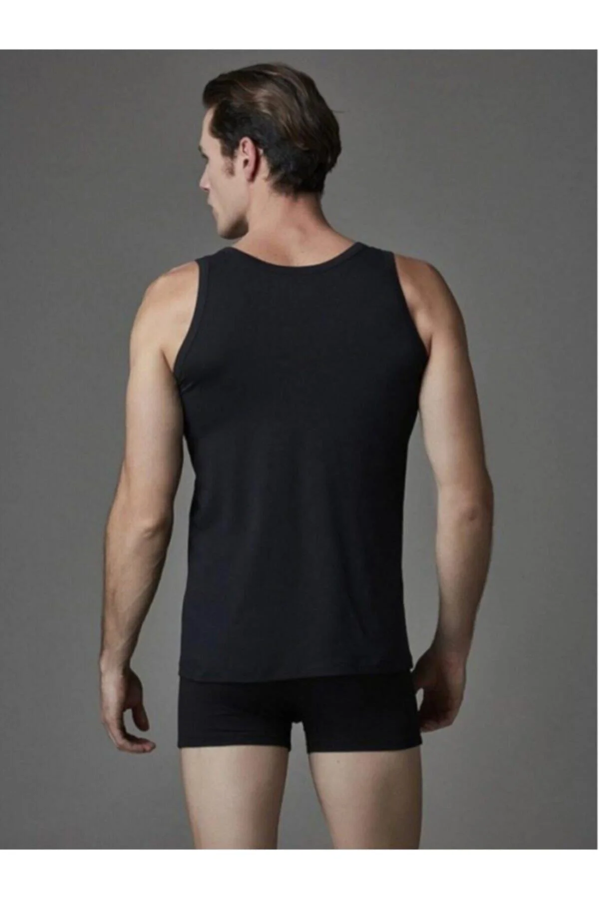 104 Erkek Atlet Boxer Takım Siyah