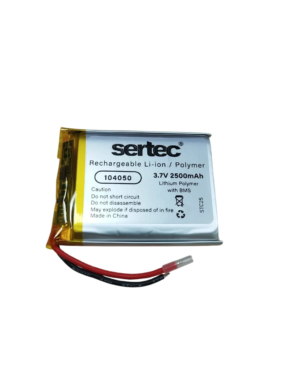 104050 3.7V 2500mAh Li-Polymer Pil (Devreli/1.5A) Fiyatı, Yorumları ve Özellikleri
