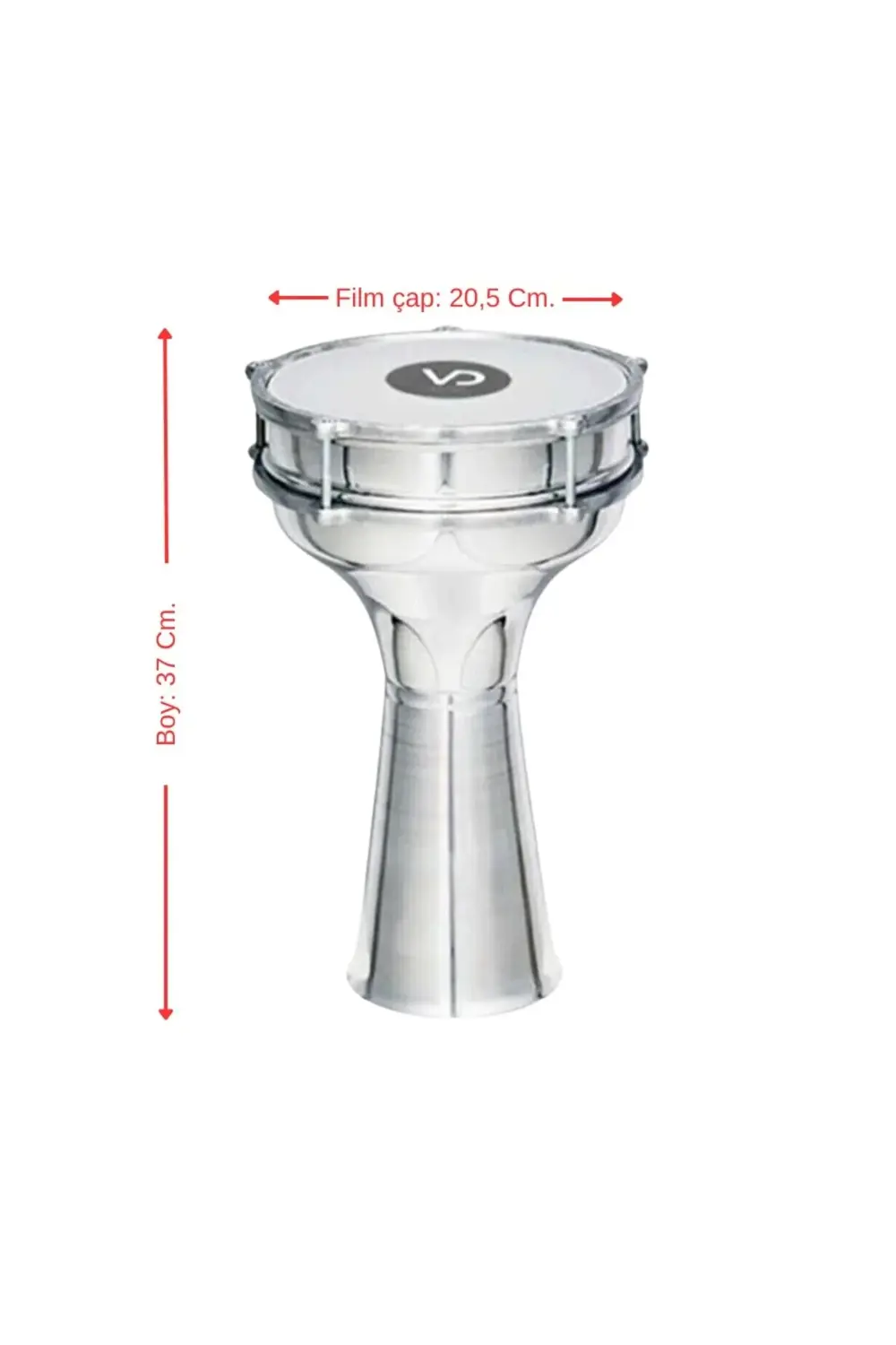 104AL - Alüminyum Klasik Düz Darbuka