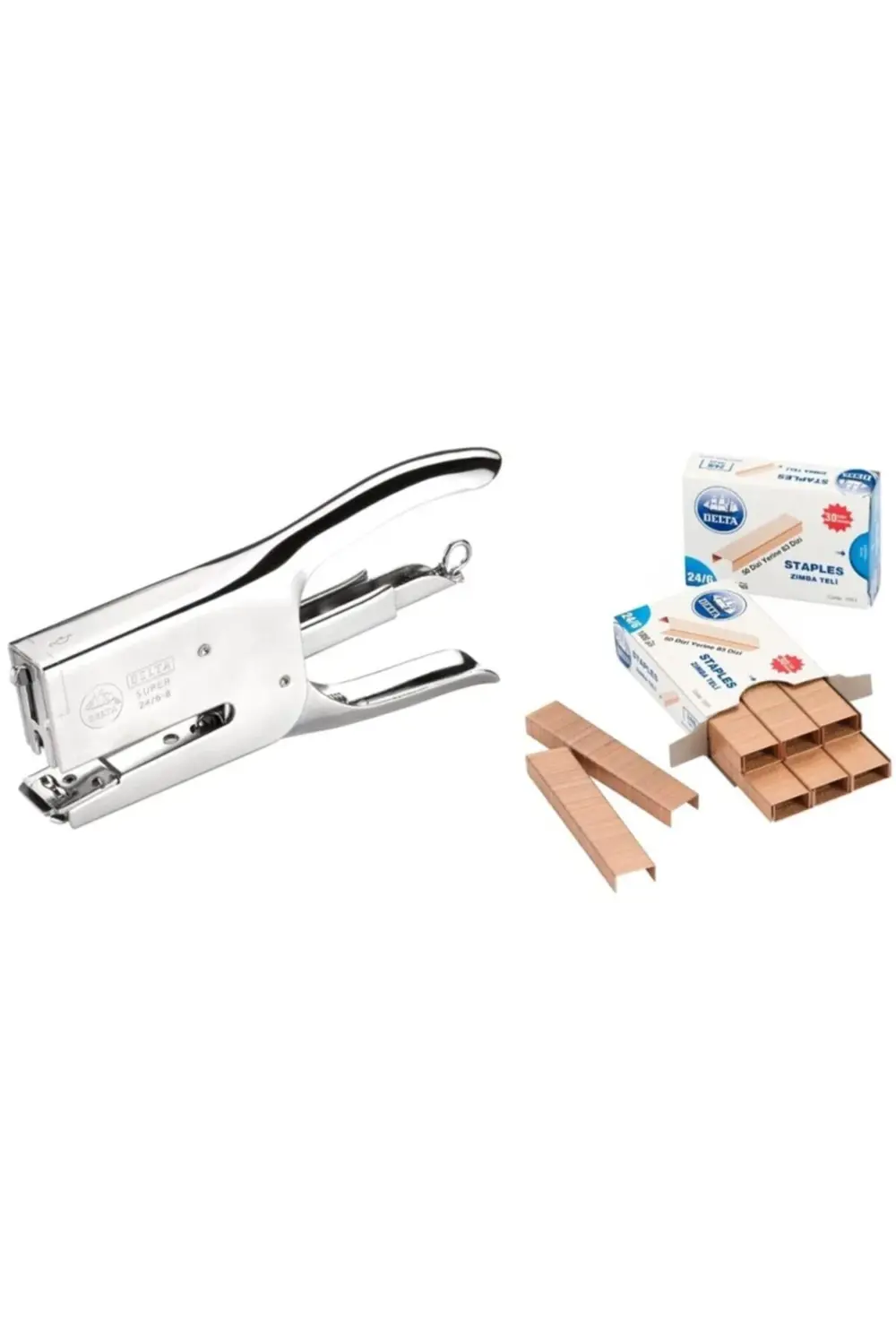 105 Zımba Makinası Büyük Boy Pens Tipi 24/6 Tel Hediyeli