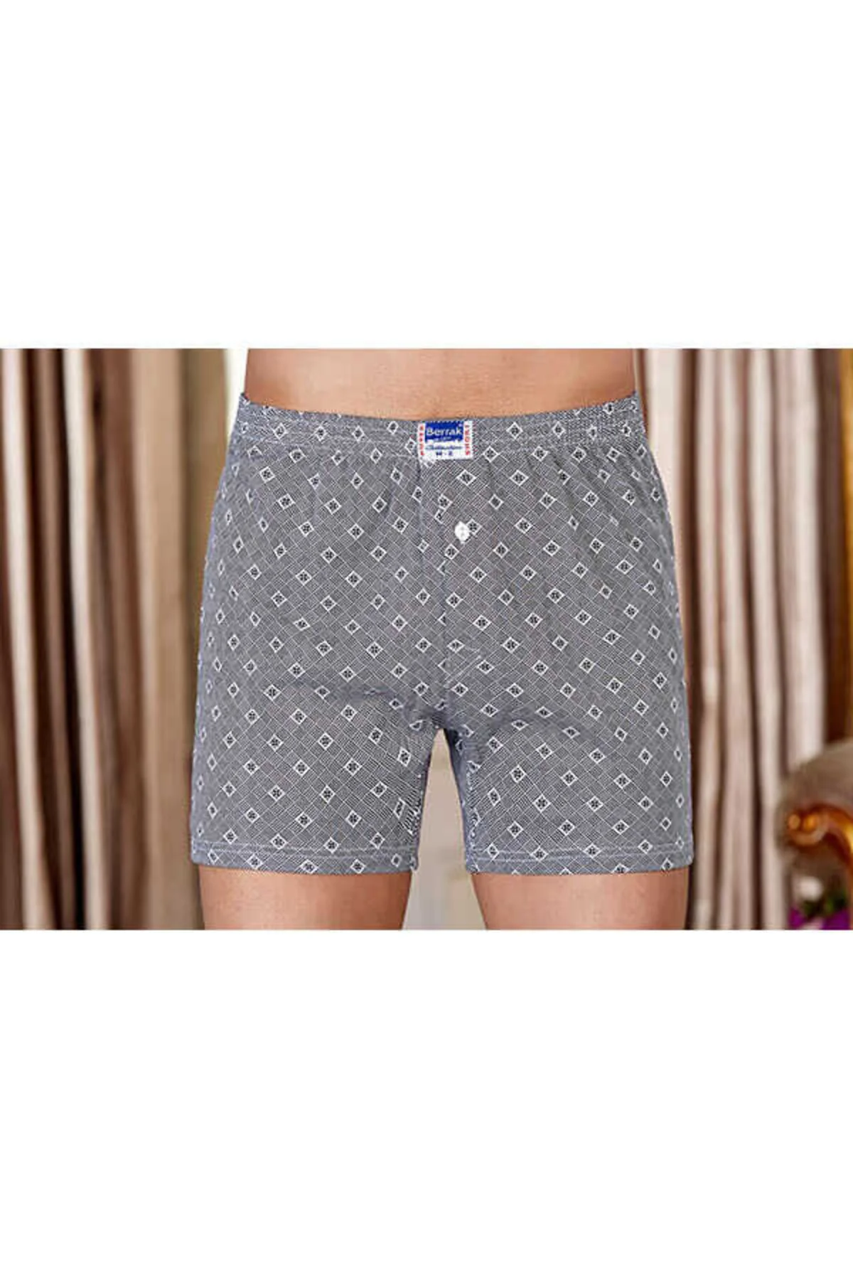 1053 Erkek Boxer Pamuklu 11 Li Paket