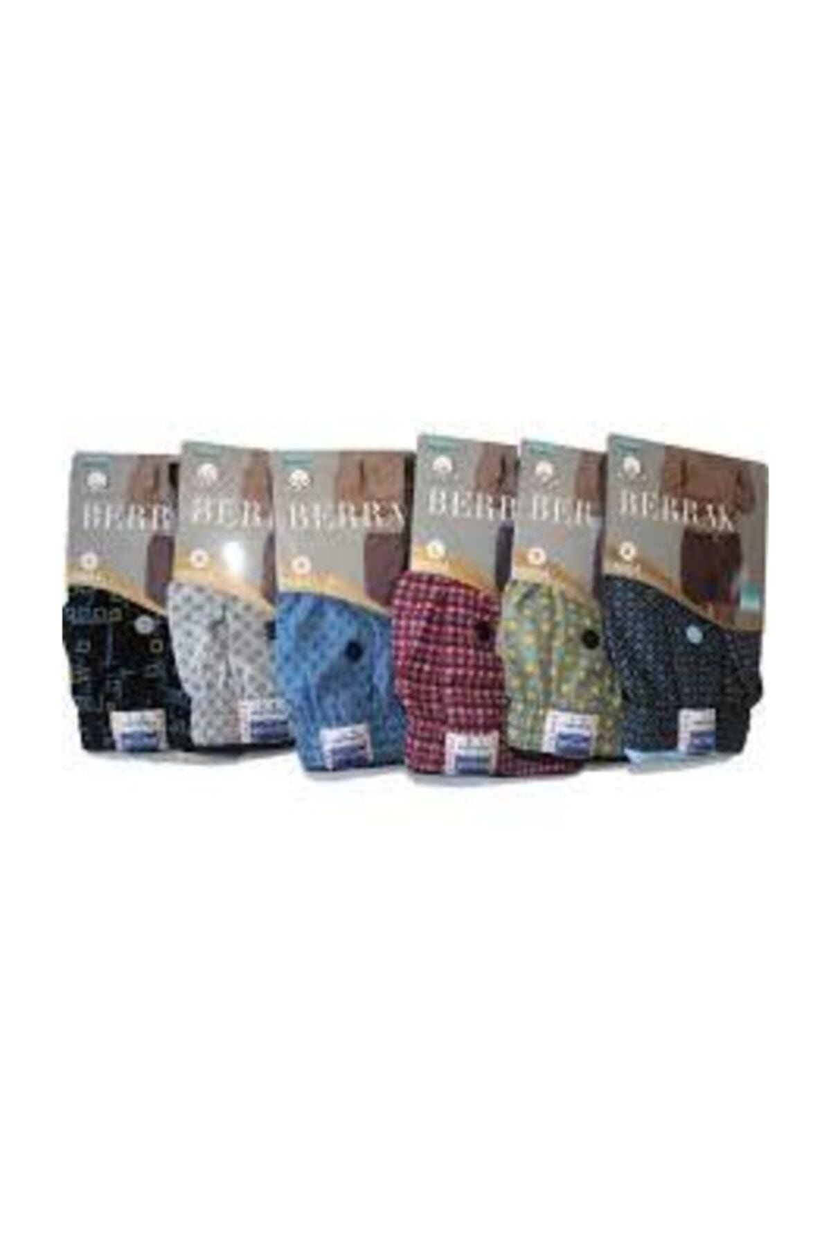 1054 6 Li Erkek Pamuklu Boxer Külot