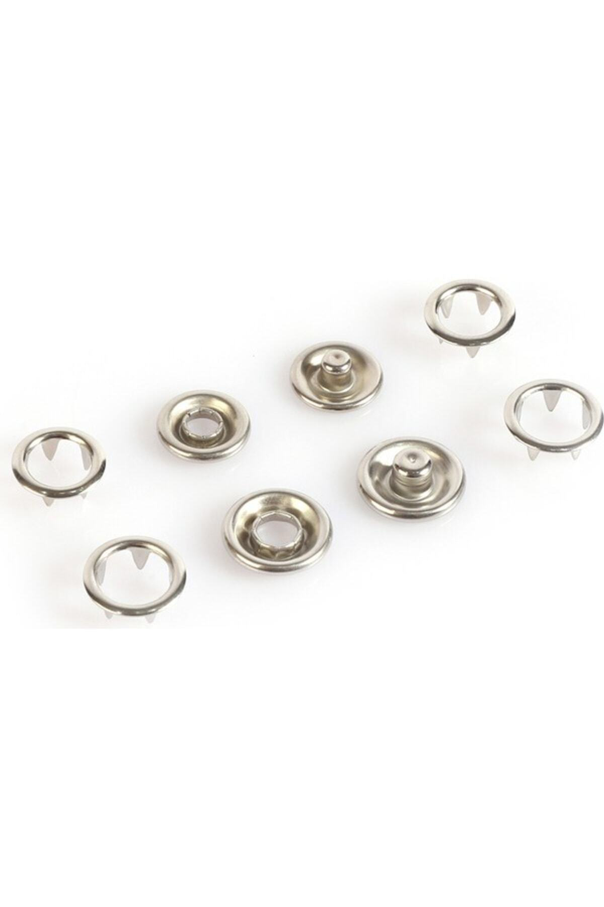 Tuhafiyecimiz 10.5Mm Nikel(Gümüş) Bebe Çıtçıt 1000 Adet