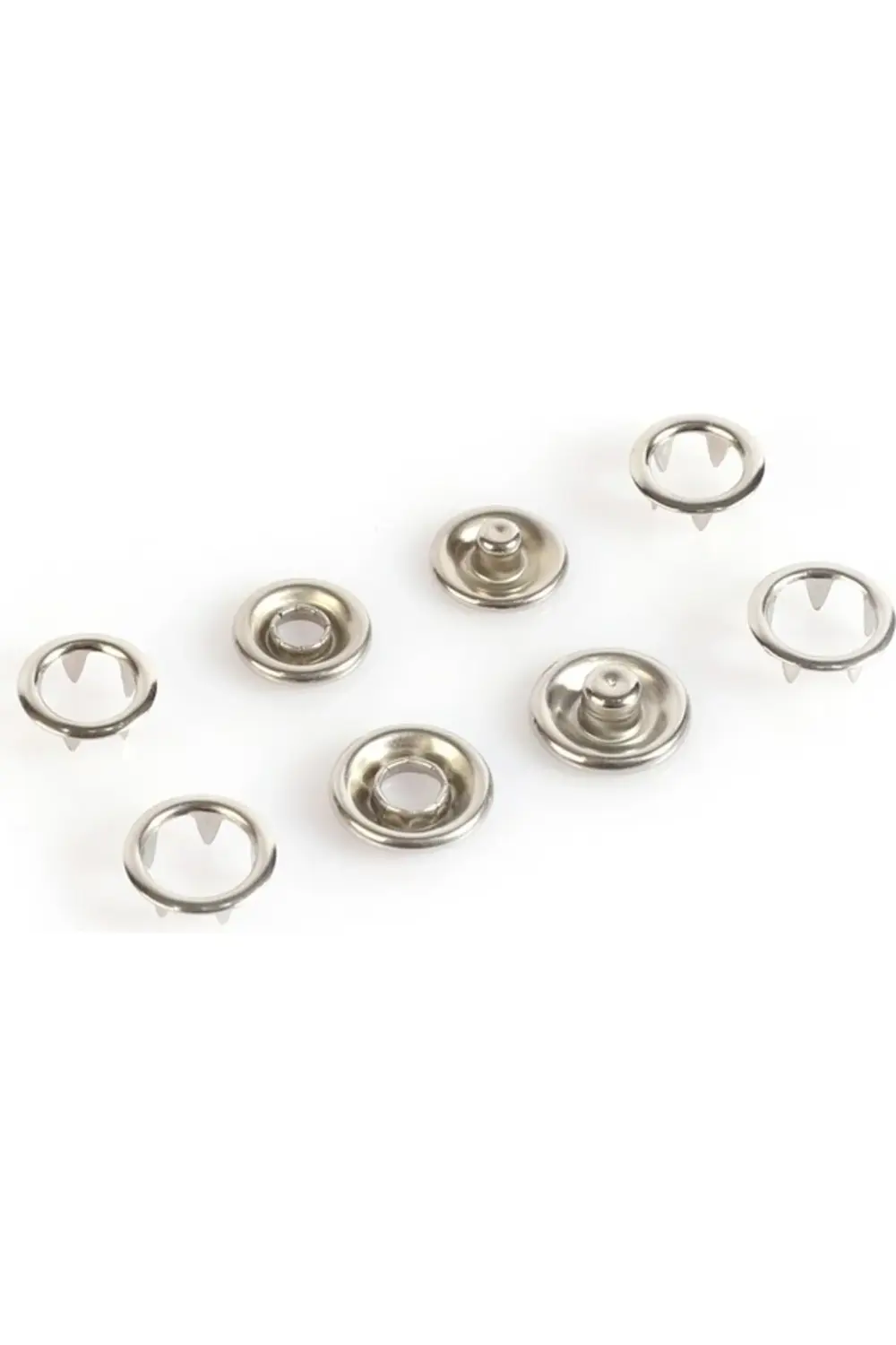 10.5mm Nikel(gümüş) Bebe Çıtçıt 100 Adet