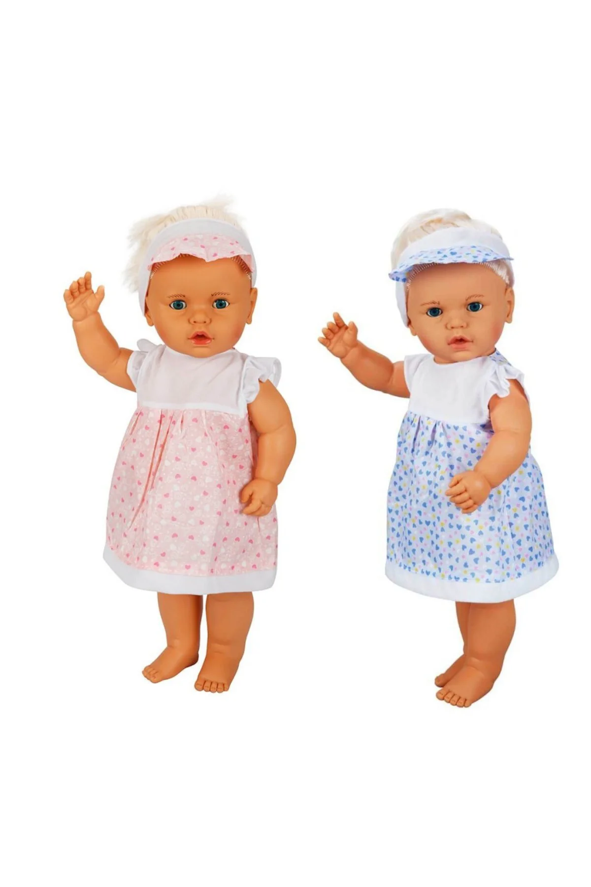 1060011 Lila Sesli Saçlı Et Bebek 60 cm