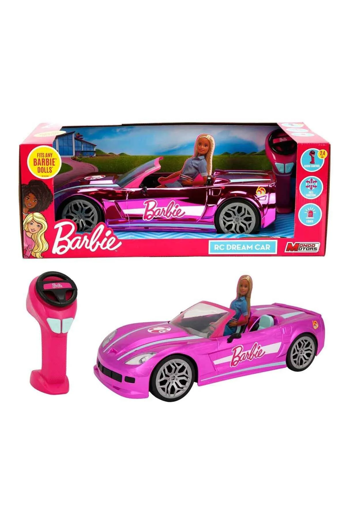 1063619 Sun-Mon-Mmt-Rc Araba Convertible Rüya Arabasi F F 42Cm Işikli 2