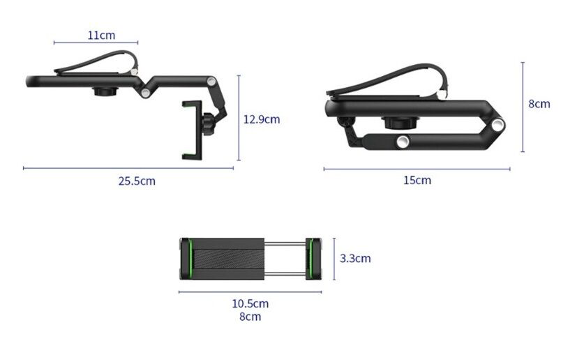 1080° Dönebilen Çok Fonksiyonlu Telefon Tutucu CM-103