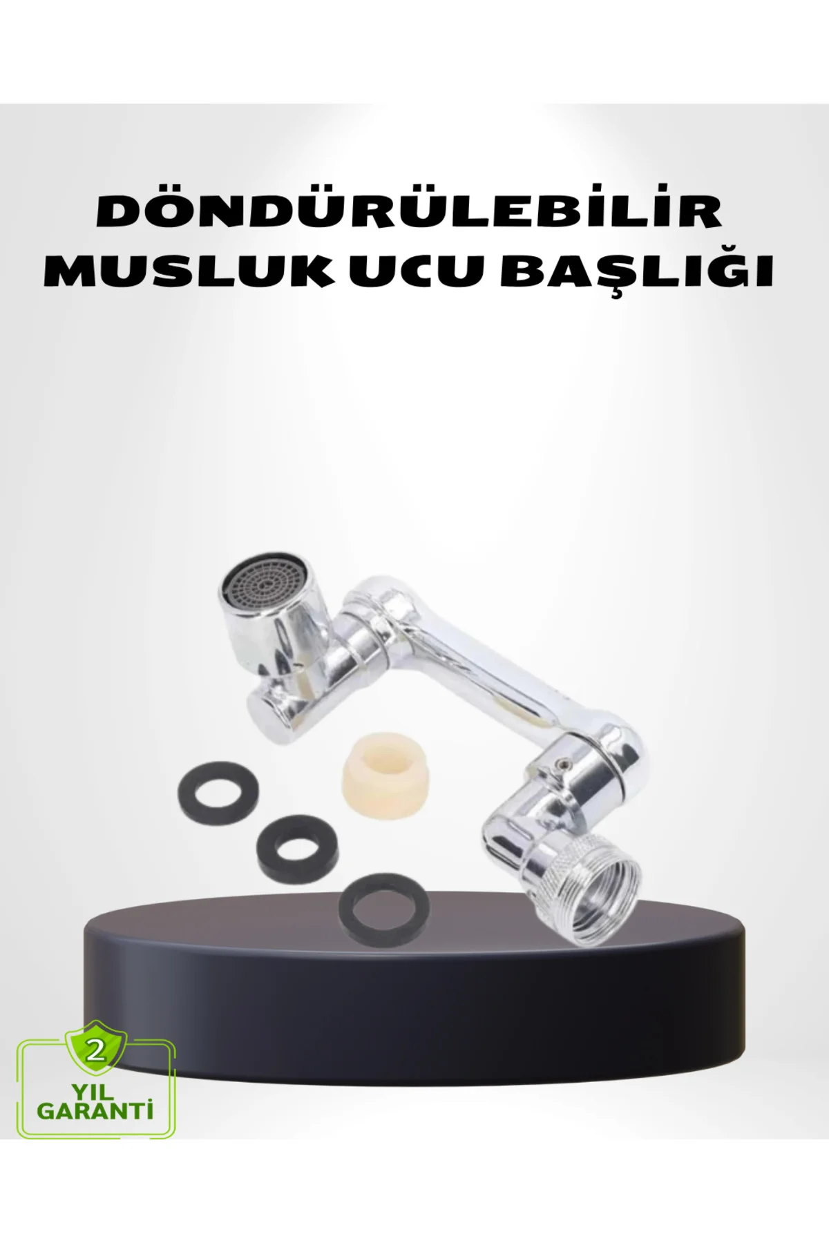 1080° Dönebilen Musluk Ucu – Su Tasarruflu, Esnek ve 360° Çift Eksenli Başlık (Kopya)