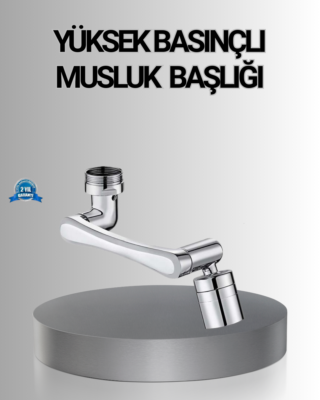 1080° Dönebilen Musluk Başlığı Robotik Kol Havalandırıcı Çok Yönl