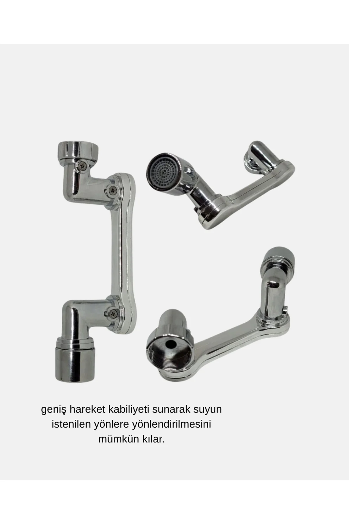 1080° Dönebilen Musluk Ucu – Su Tasarruflu, Esnek ve 360° Çift Ek