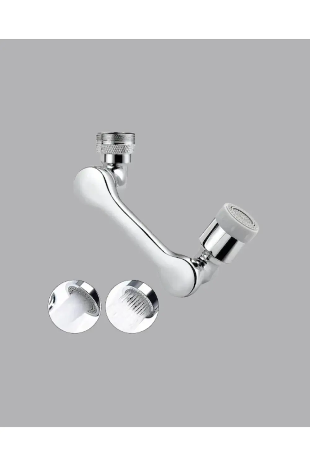 1080° Dönebilen Musluk Başlığı Robotik Kol Havalandırıcı Çok Yönl