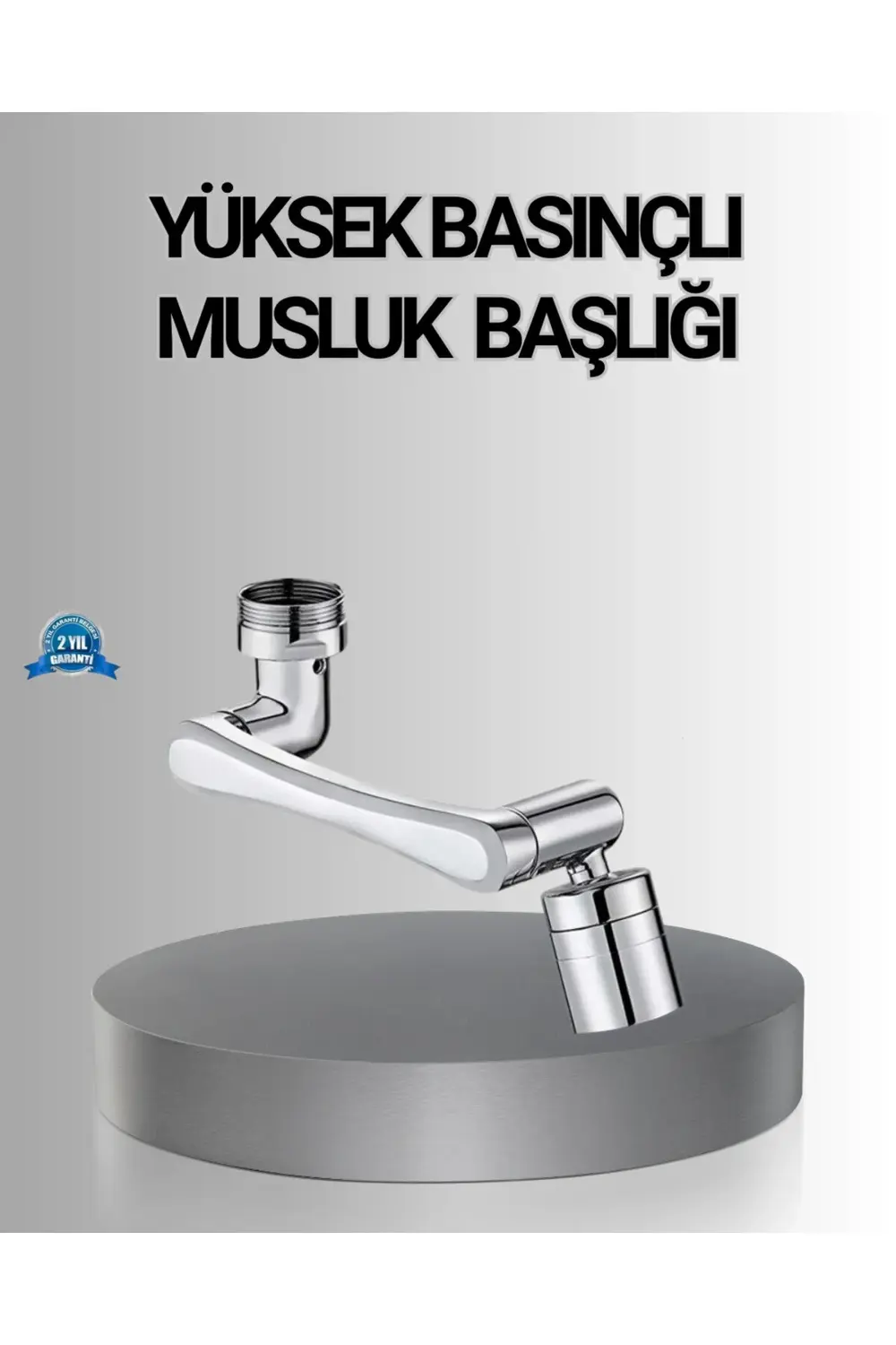 1080° Dönebilen Musluk Başlığı Robotik Kol Havalandırıcı Çok Yönl