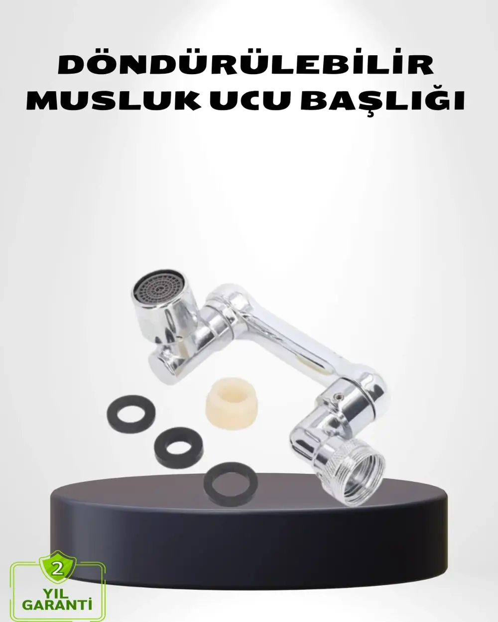 1080° Dönebilen Musluk Ucu – Su Tasarruflu, Esnek ve 360° Çift Ek