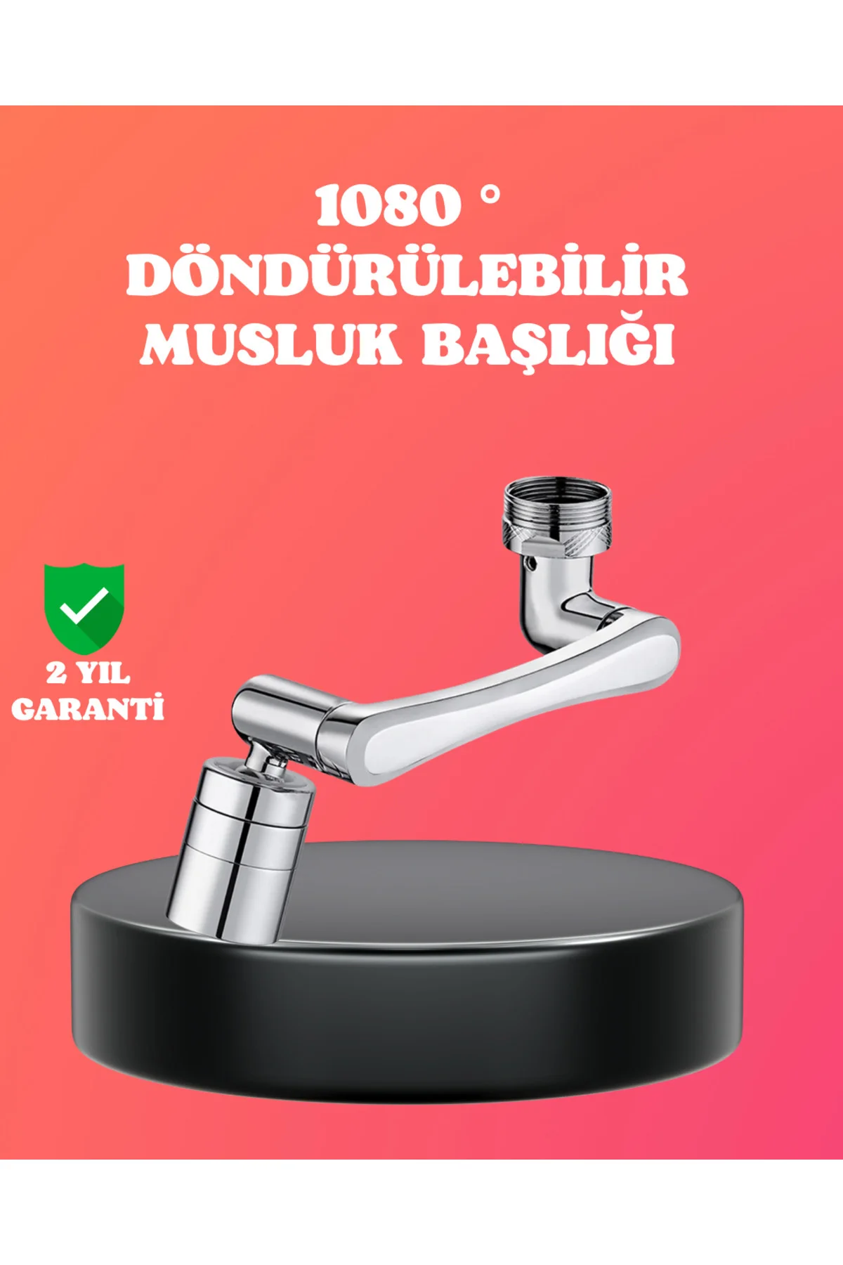 1080° Dönebilen Püskürtme Filtreli Musluk Başlığı Su Tasarruflu