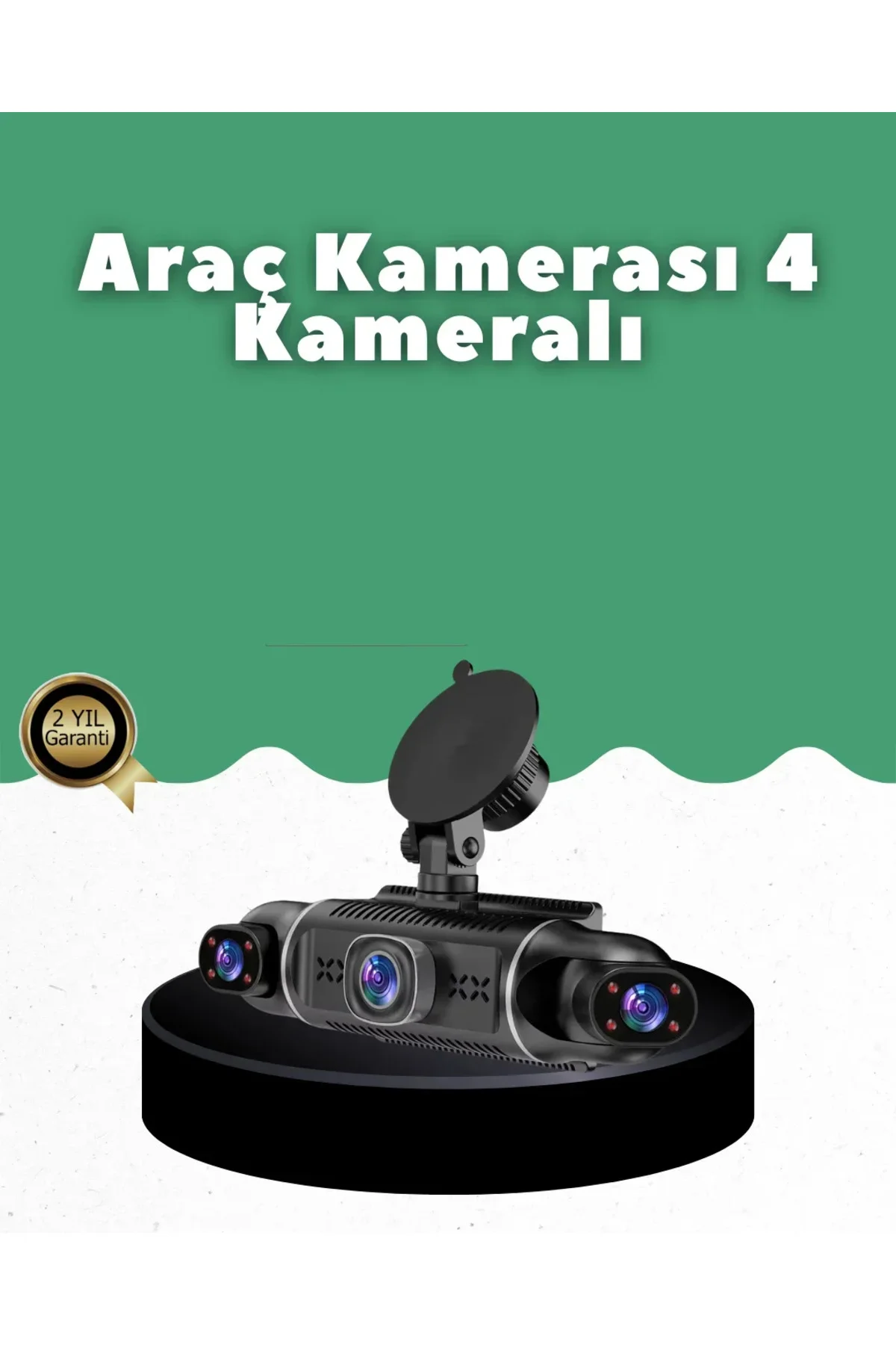 1080P 4 Klı Araç Kamerası GPS + WiFi + G Sensör Destekli