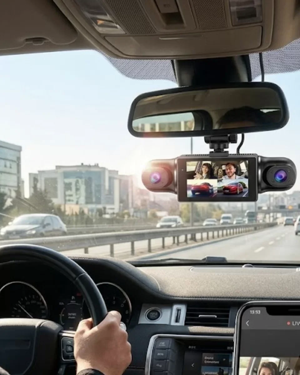 1080P Araç Kamerası - Mobil Uygulama Bağlantılı G Sensörlü Güvenlik Sistemi